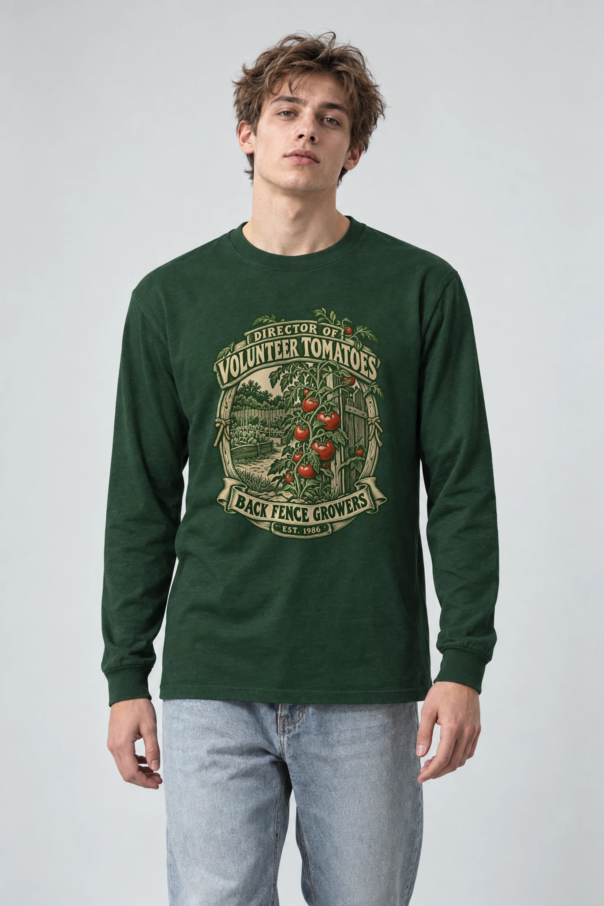 "Director of Volunteer Tomatoes" Unisex Longsleeve T-shirt