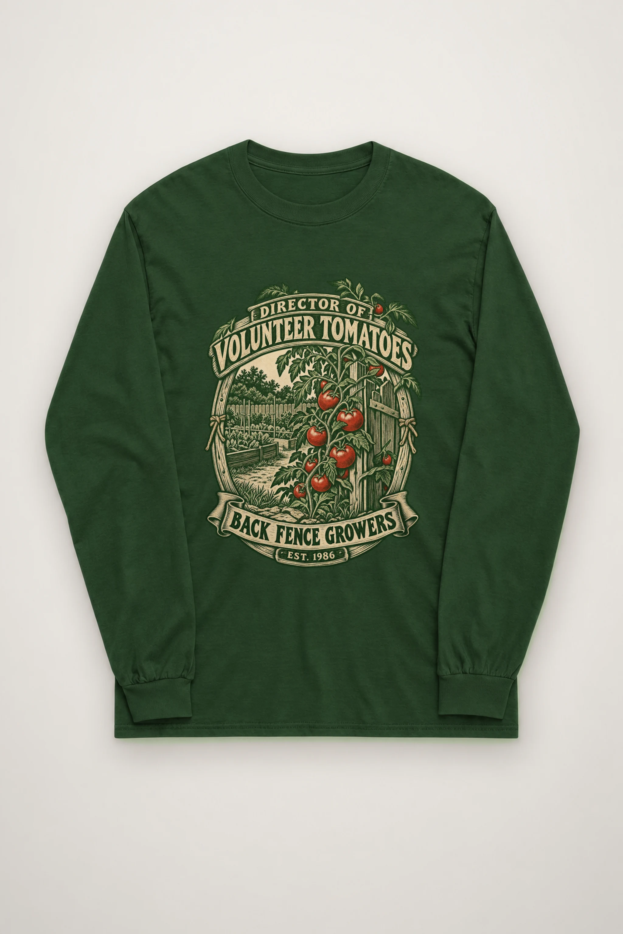 "Director of Volunteer Tomatoes" Unisex Longsleeve T-shirt