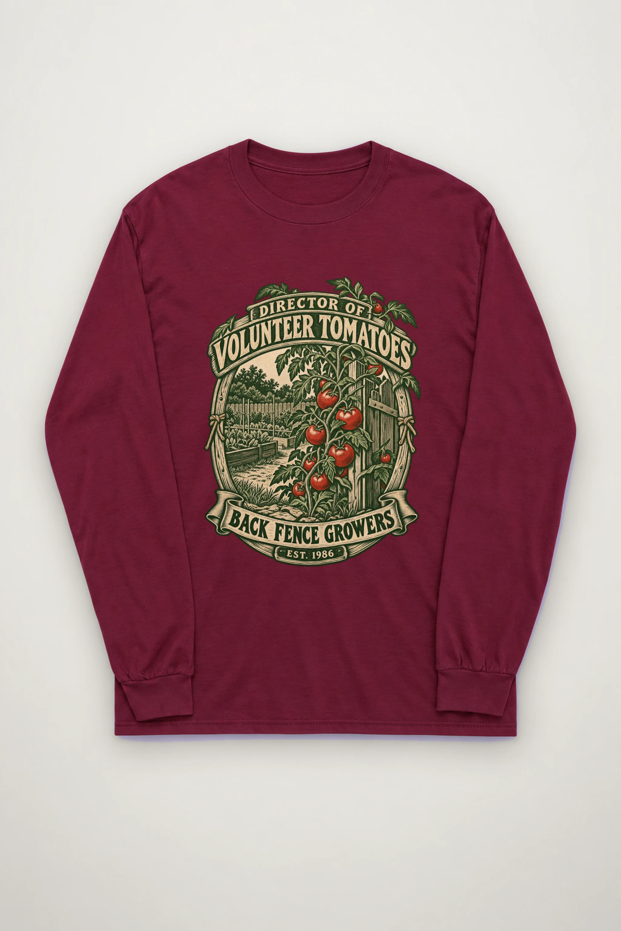 "Director of Volunteer Tomatoes" Unisex Longsleeve T-shirt