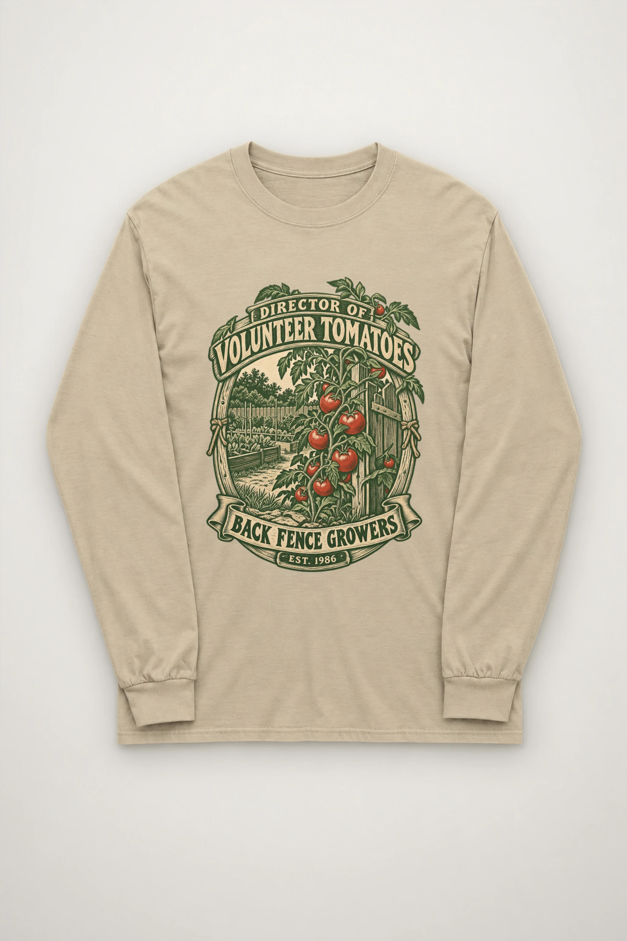 "Director of Volunteer Tomatoes" Unisex Longsleeve T-shirt