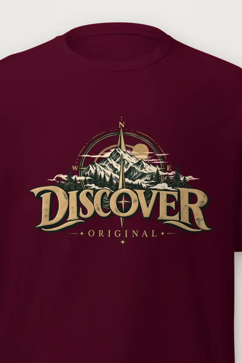 "Discover Original" Heavyweight Unisex Crewneck T-shirt