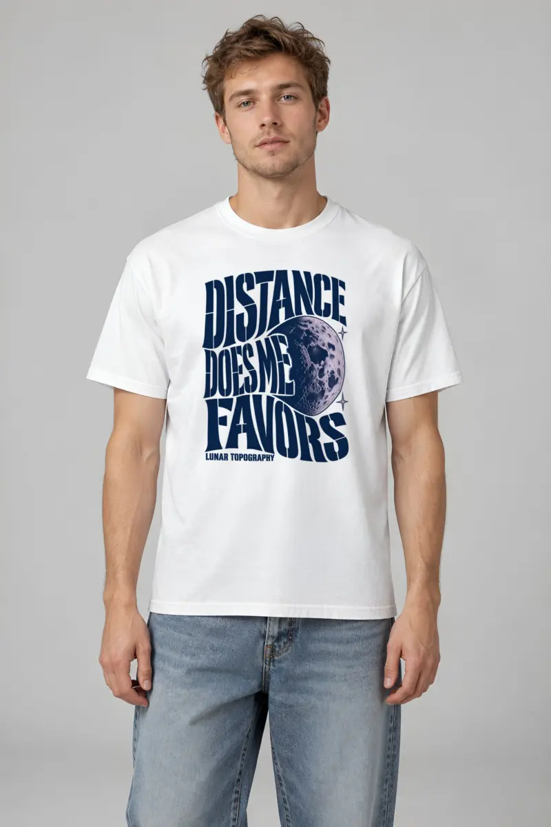 "Distance Does Me Favors" Heavyweight Unisex Crewneck T-shirt