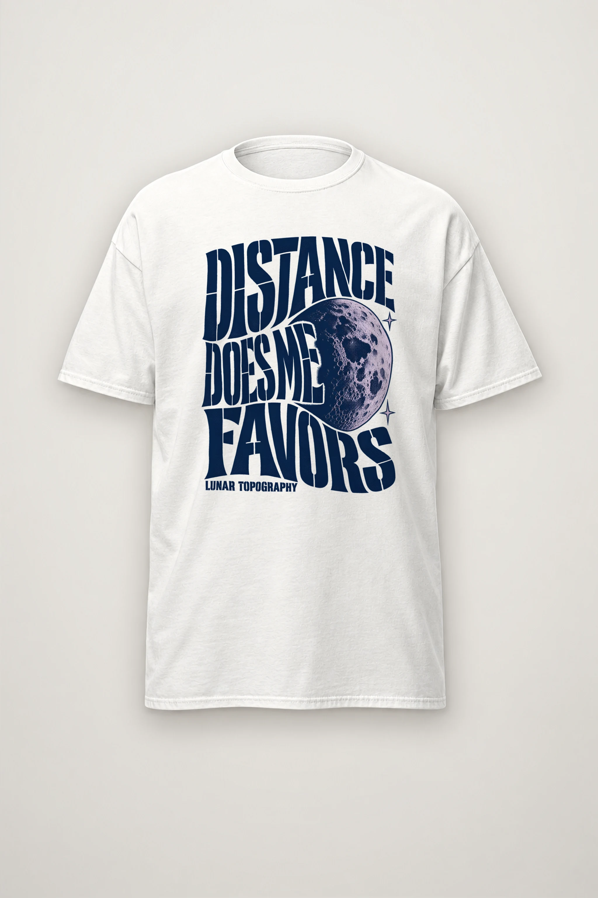 "Distance Does Me Favors" Heavyweight Unisex Crewneck T-shirt