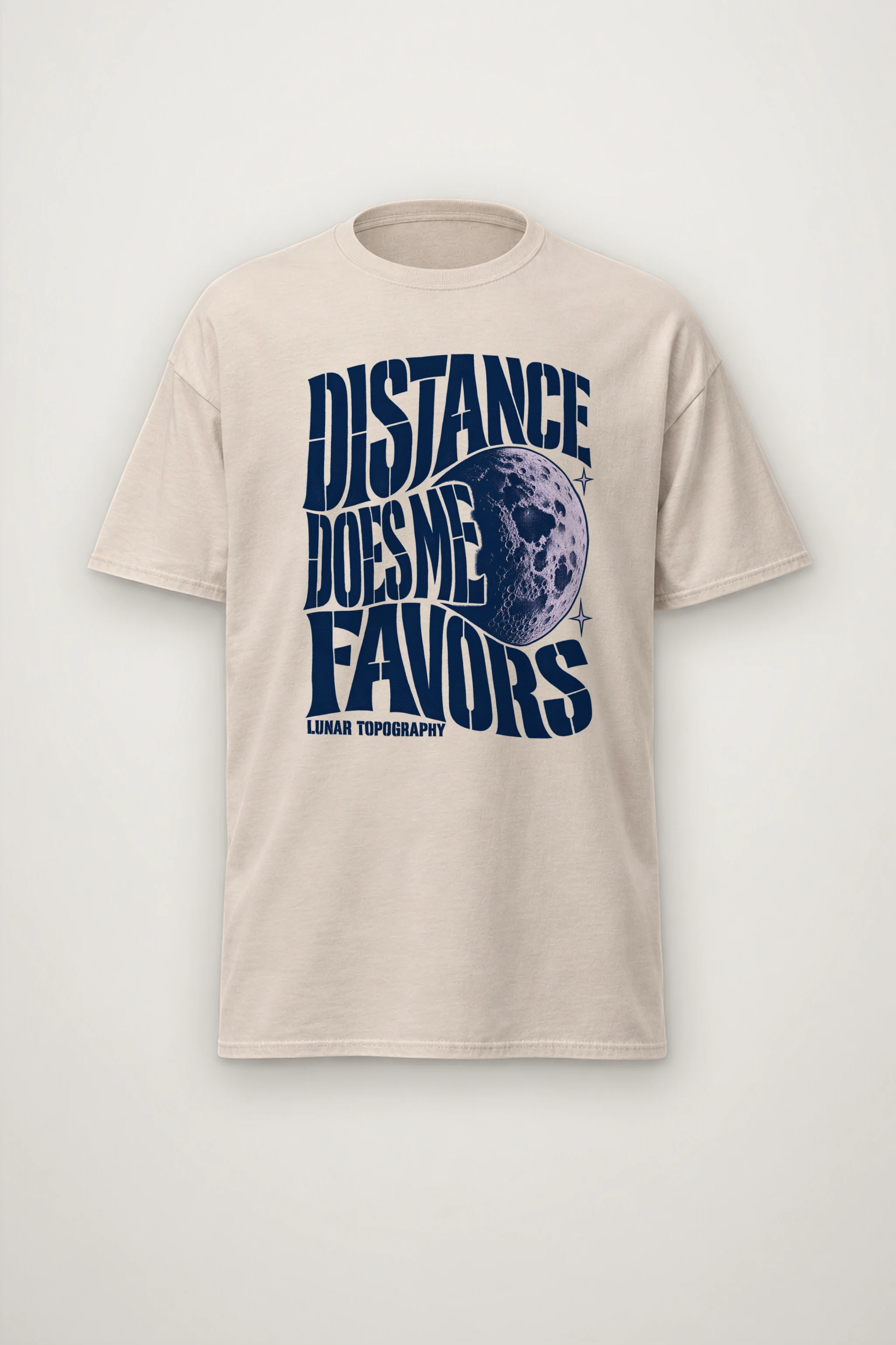 "Distance Does Me Favors" Heavyweight Unisex Crewneck T-shirt