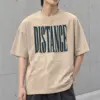 "Distance Is Not Indifference" Men's Oversized Heavyweight Crewneck T-Shirt