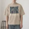 "Distance Is Not Indifference" Unisex Oversized Heavyweight Crewneck T-Shirt