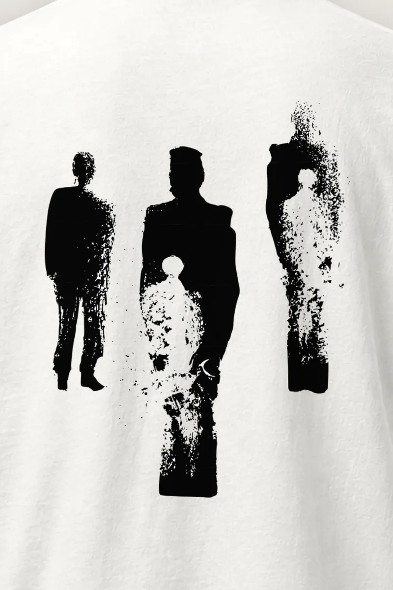 "Distressed Figures" Heavyweight Unisex Crewneck T-shirt