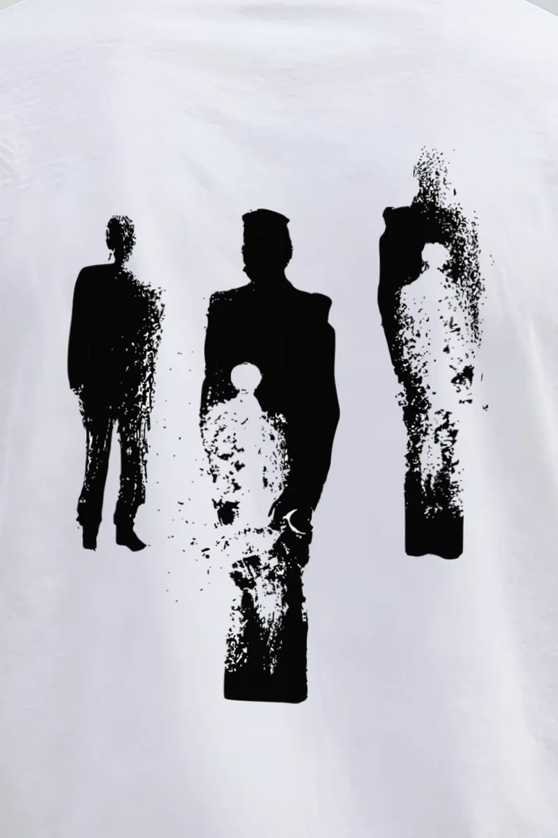 "Distressed Figures" Heavyweight Unisex Crewneck T-shirt