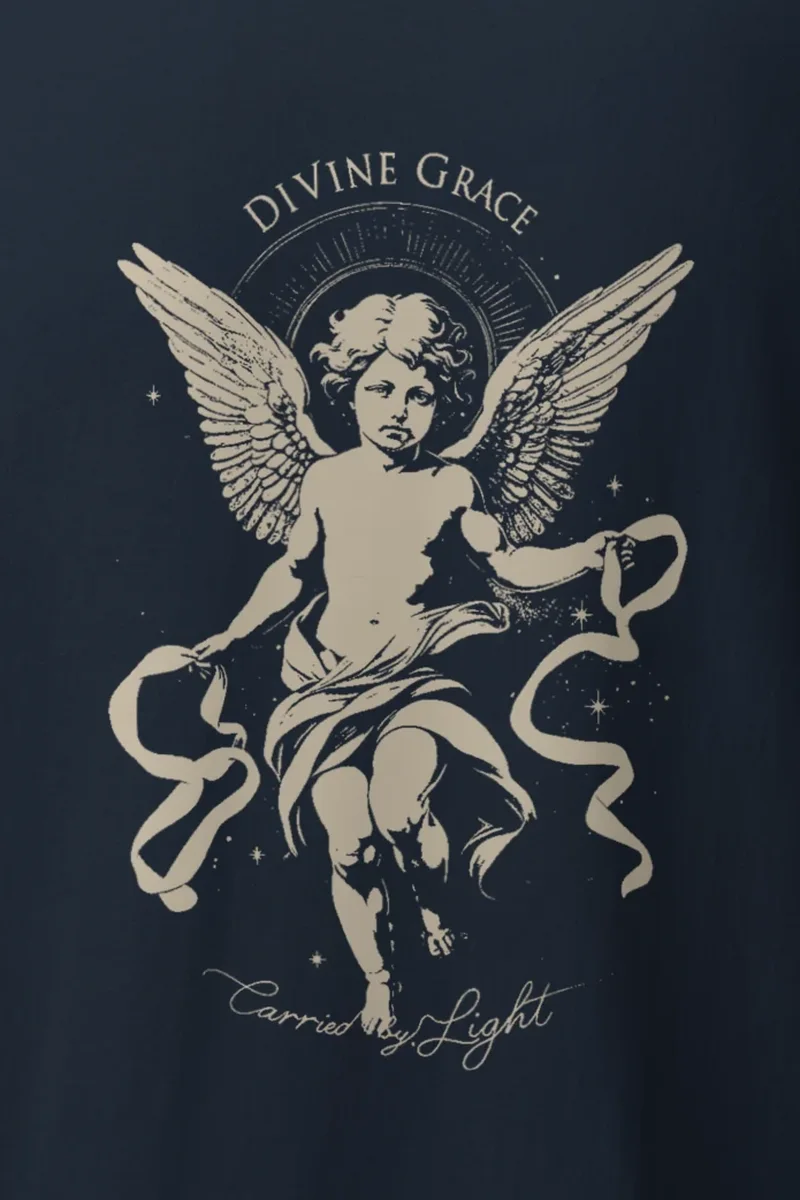 "Divine Grace" Heavyweight Unisex Crewneck T-shirt