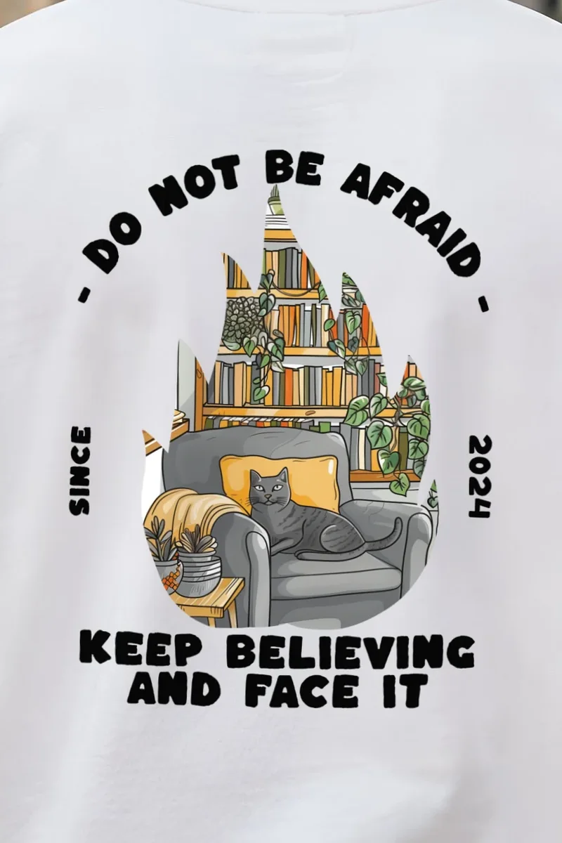 "Do Not Be Afraid" 1 Crewneck Sweatshirt - the graphic up close