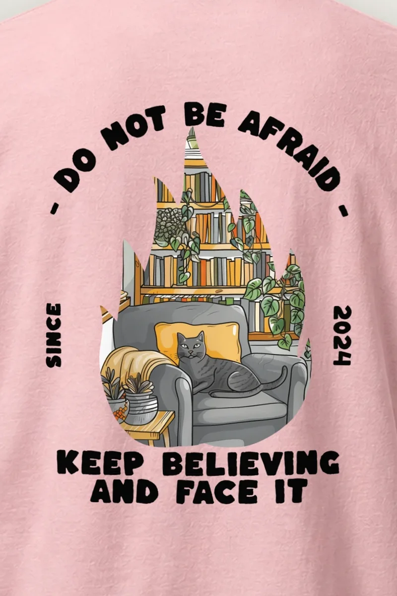 "Do Not Be Afraid" Heavyweight Unisex Crewneck T-shirt