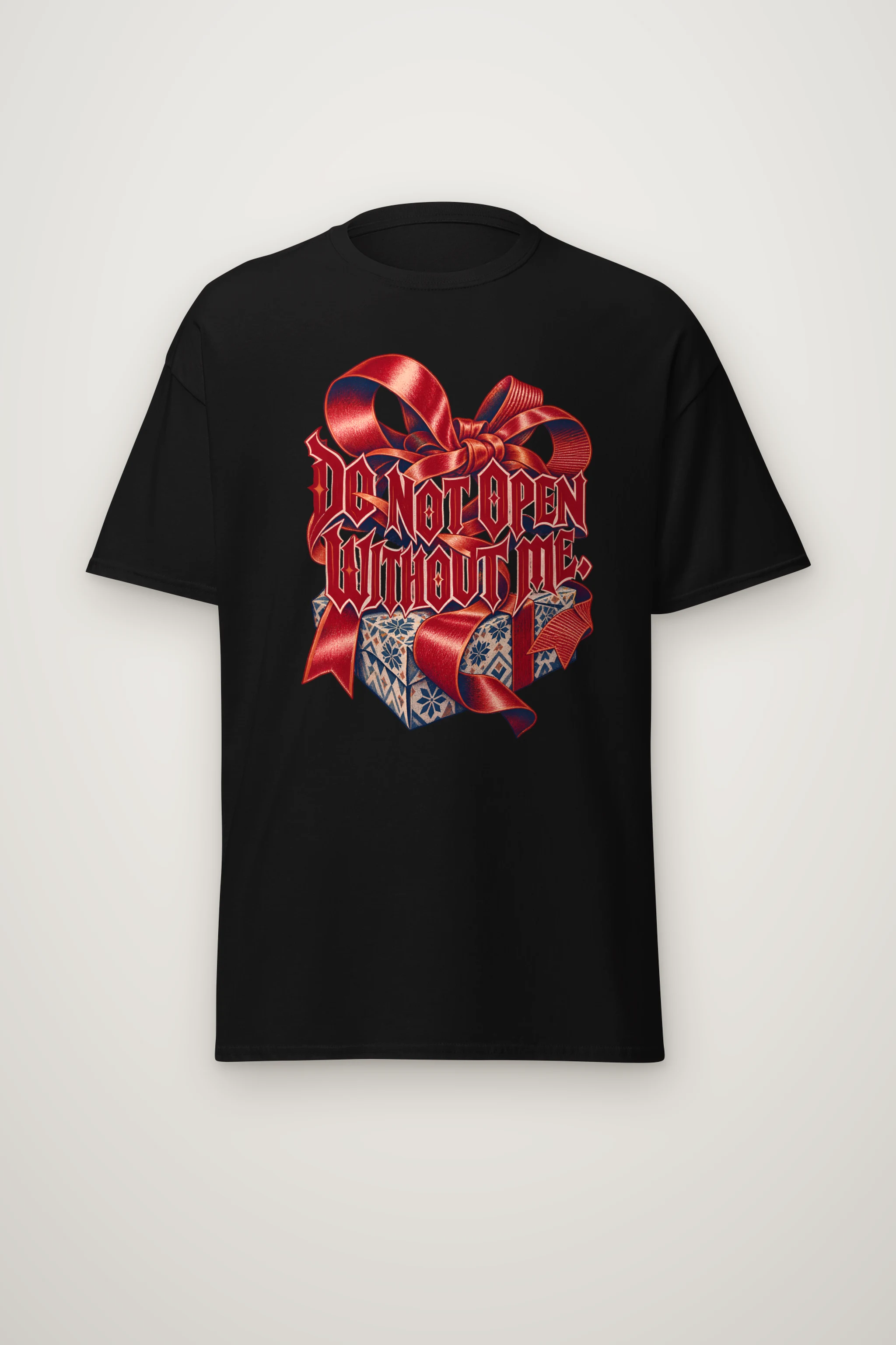 "Do Not Open Without Me" Heavyweight Unisex Crewneck T-shirt