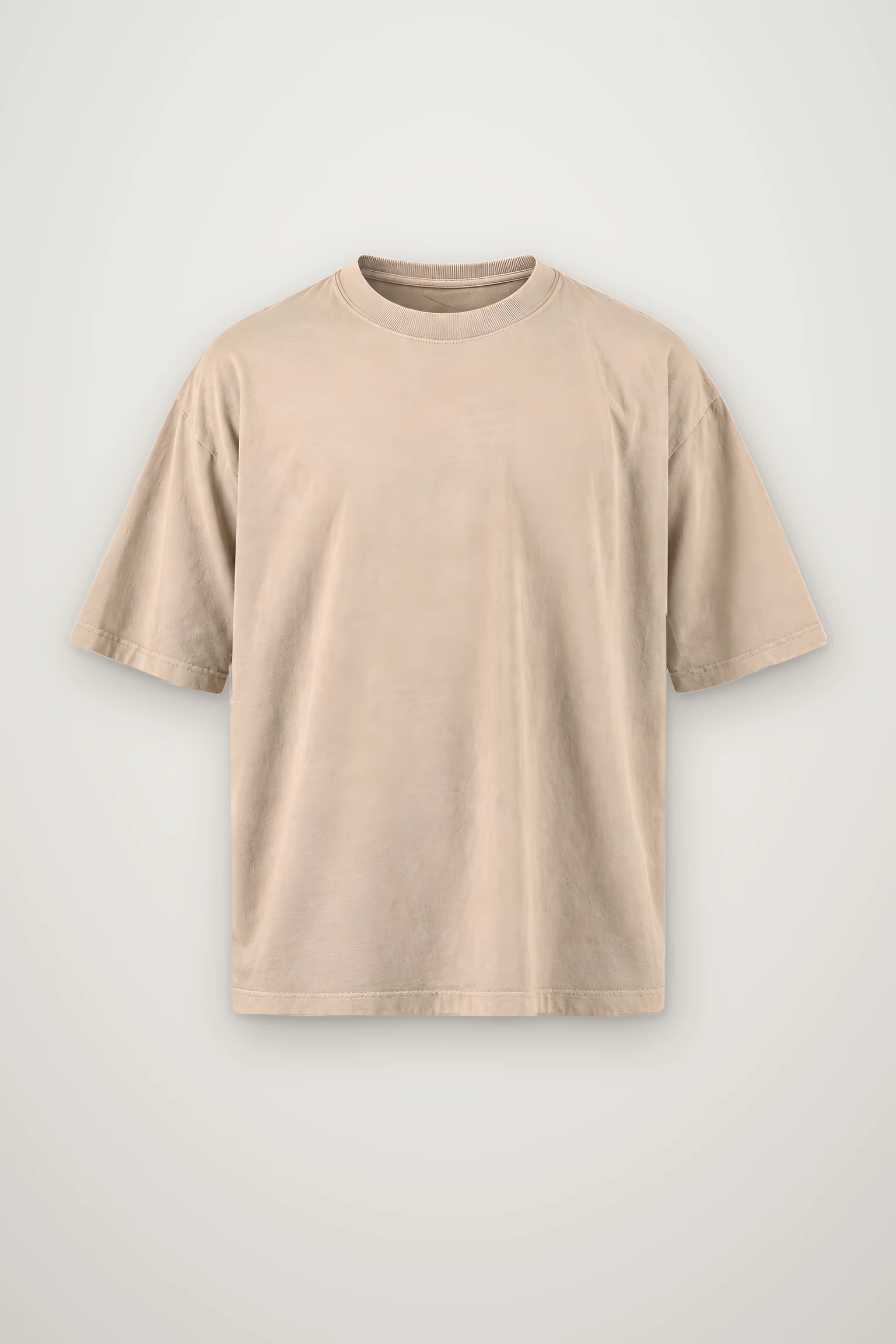 "Do Not Shake Drone" Men's Oversized Heavyweight Crewneck T-Shirt