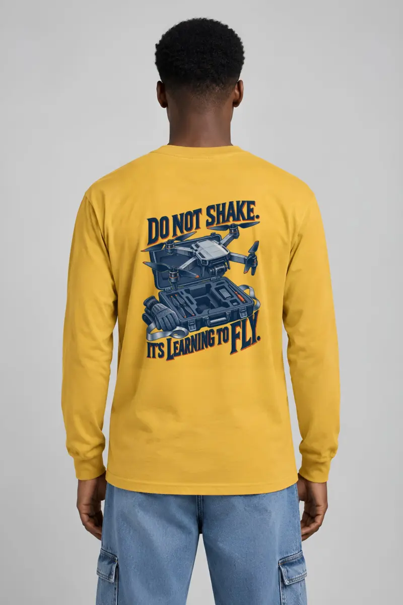 "Do Not Shake Drone" Unisex Longsleeve T-shirt