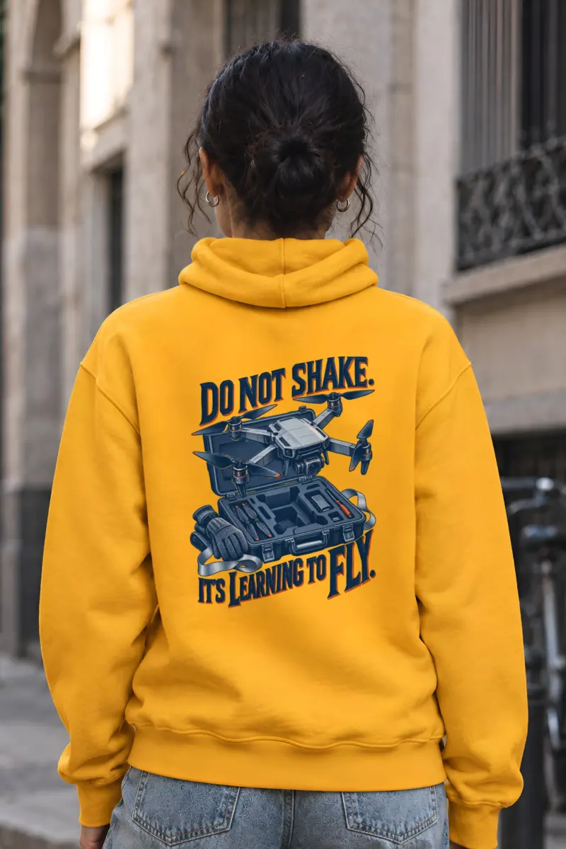 "Do Not Shake, It's Learning to Fly" Heavy Blend Unisex Pullover Hoodie