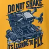 "Do Not Shake, Learning to Fly" Heavyweight Unisex Crewneck T-shirt