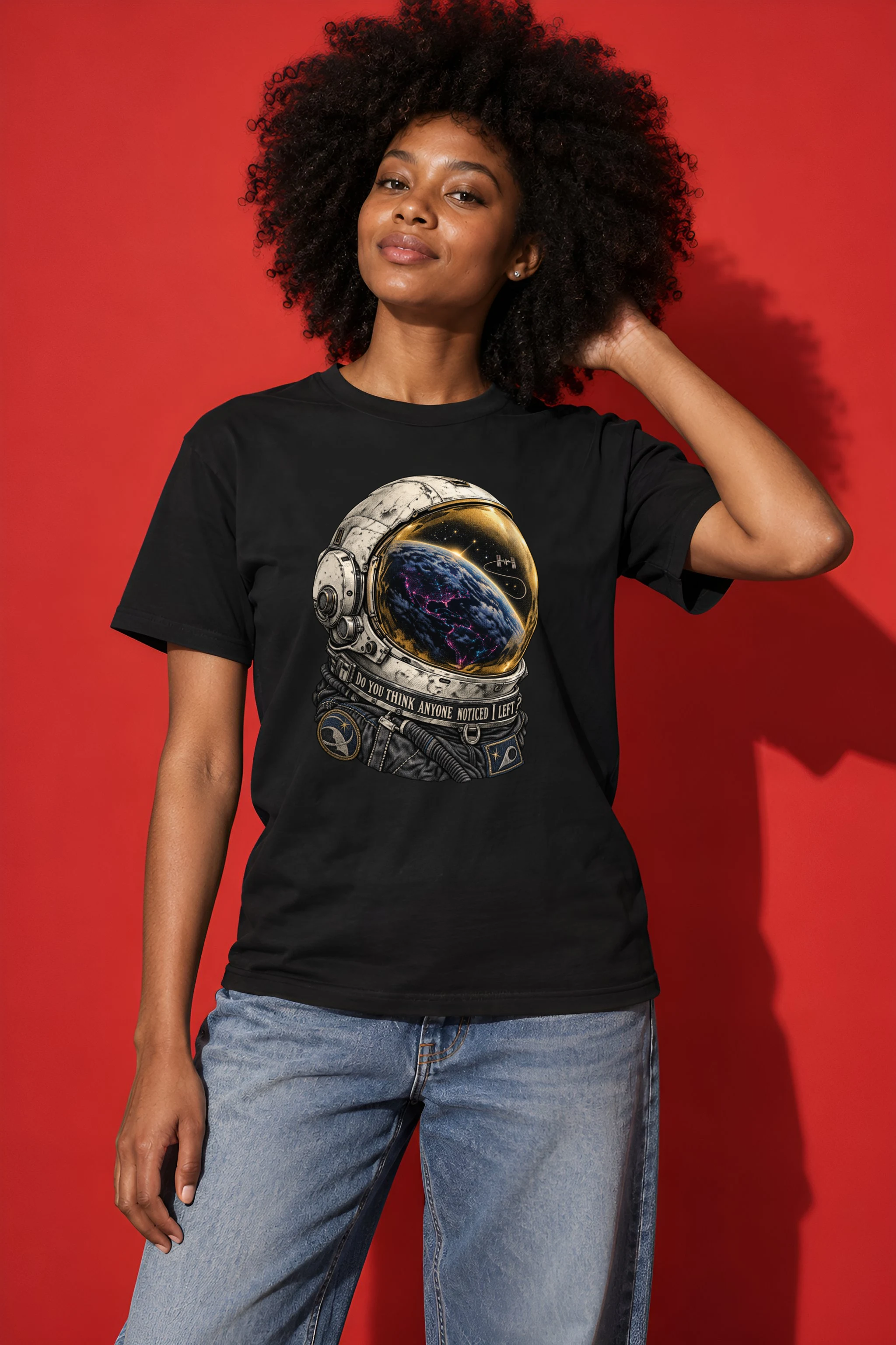 "Do You Think Anyone Noticed I Left" Heavyweight Unisex Crewneck T-shirt