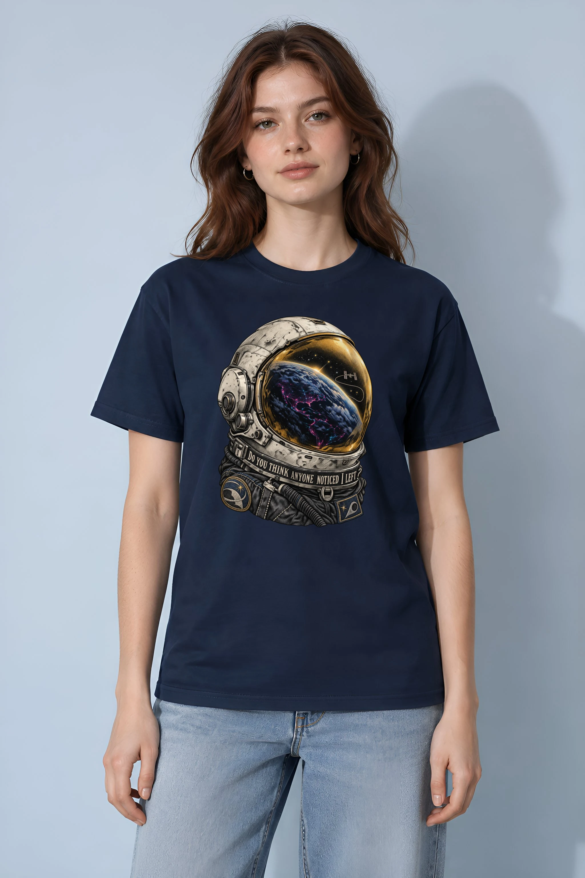"Do You Think Anyone Noticed I Left" Heavyweight Unisex Crewneck T-shirt