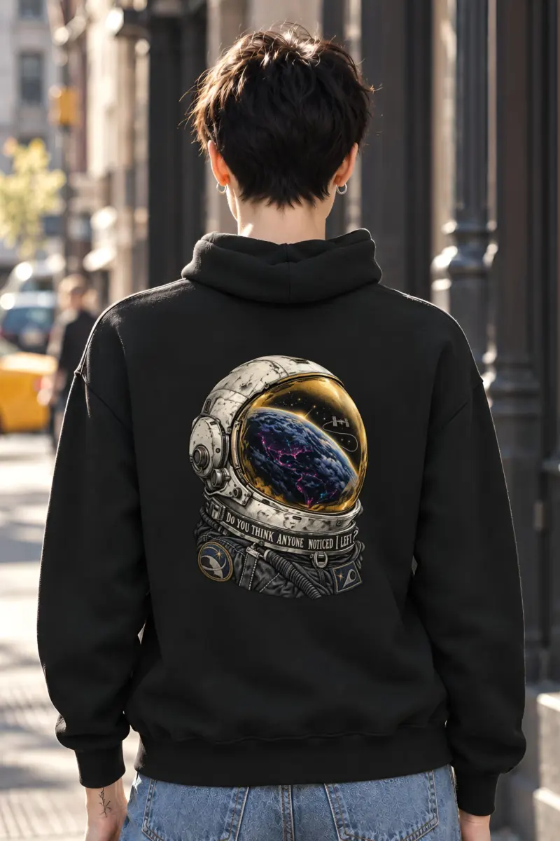 “Do You Think Anyone Noticed I Left?” Unisex Pullover Hoodie