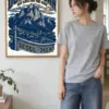 "Dobongsan Night View" Premium Wooden Framed Poster