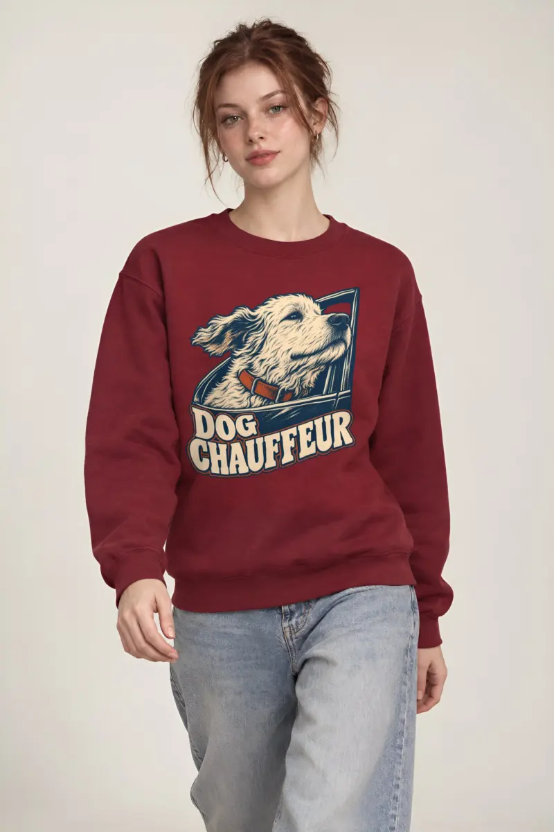 “Dog Chauffeur” Heavy Blend Unisex Crewneck Sweatshirt