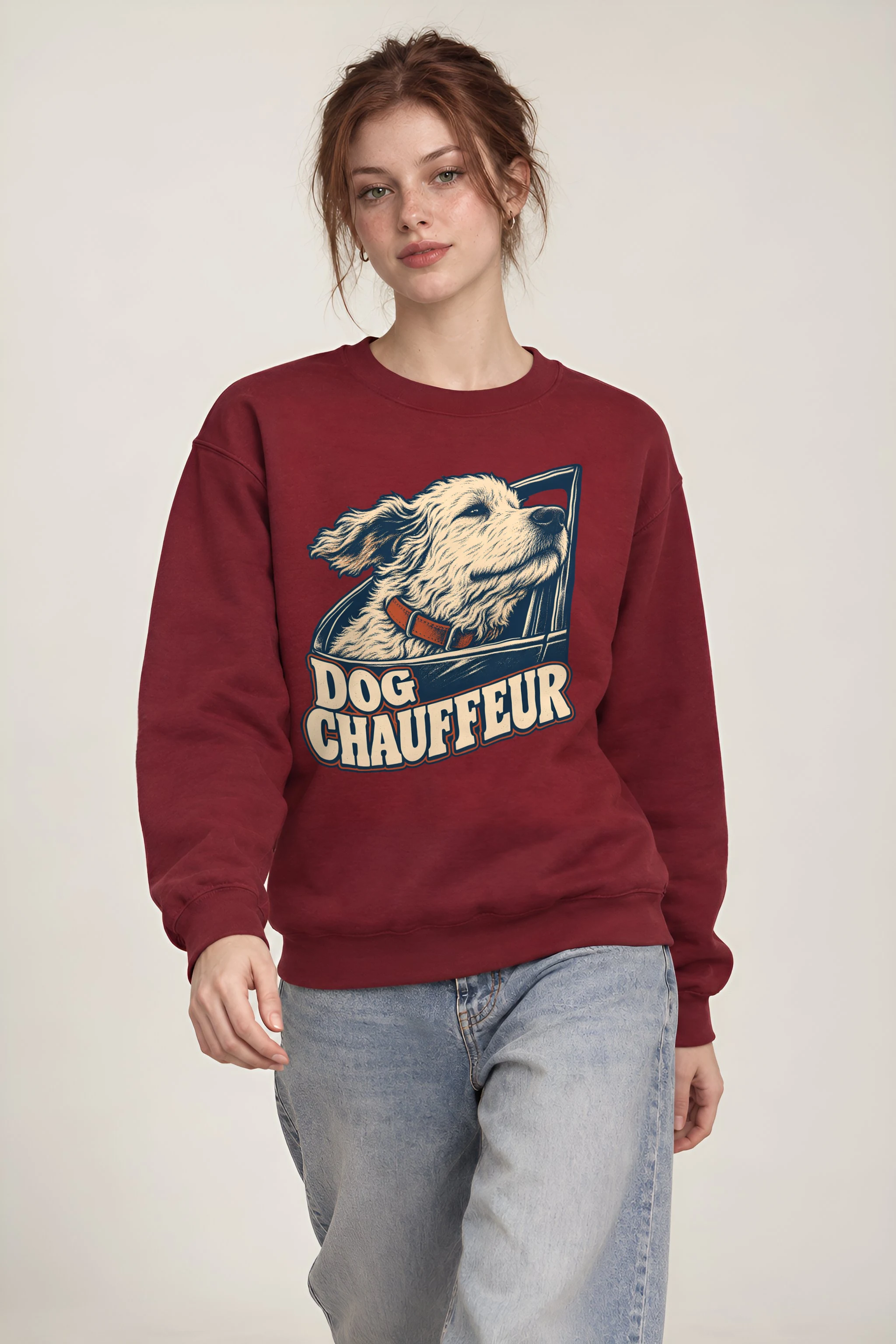 "Dog Chauffeur" Heavy Blend Unisex Crewneck Sweatshirt