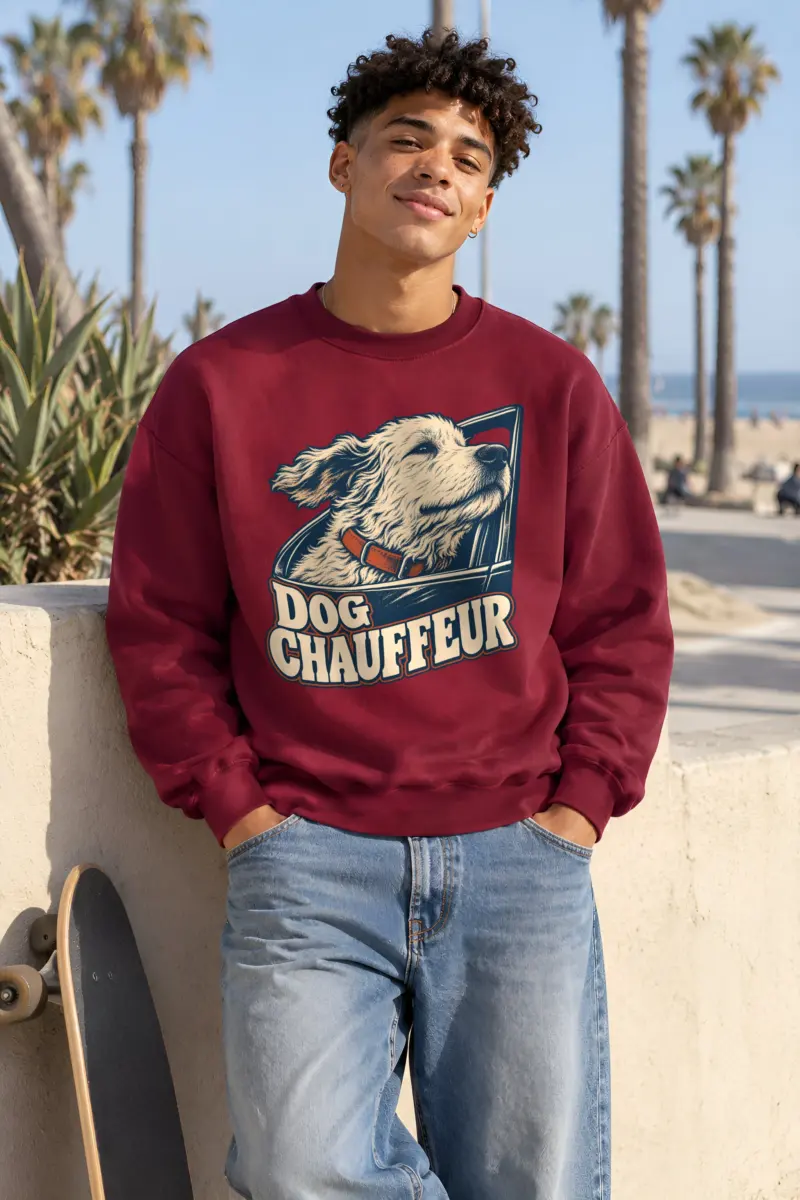 "Dog Chauffeur" Heavy Blend Unisex Crewneck Sweatshirt