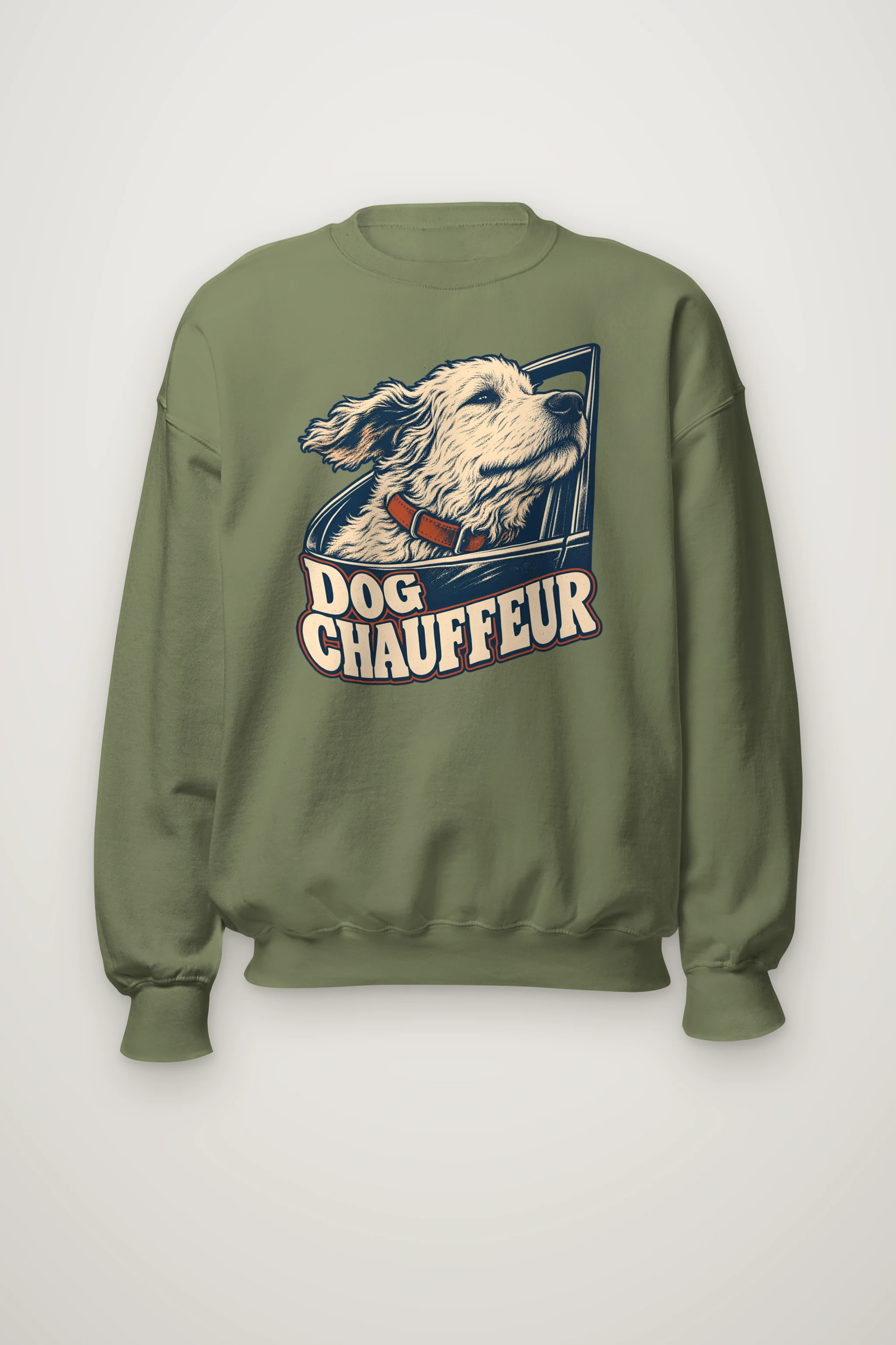 "Dog Chauffeur" Heavy Blend Unisex Crewneck Sweatshirt