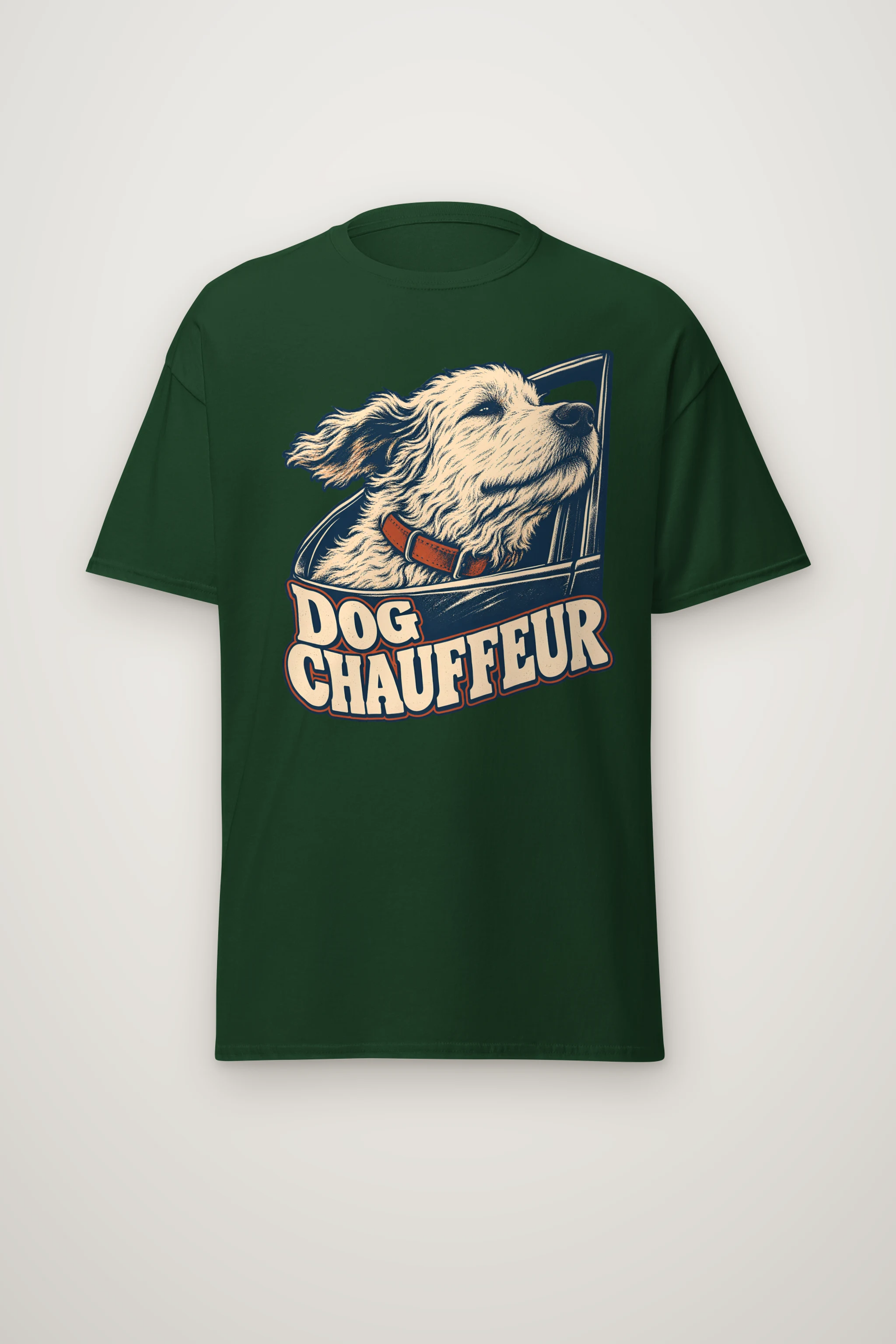 "Dog Chauffeur" Heavyweight Unisex Crewneck T-shirt
