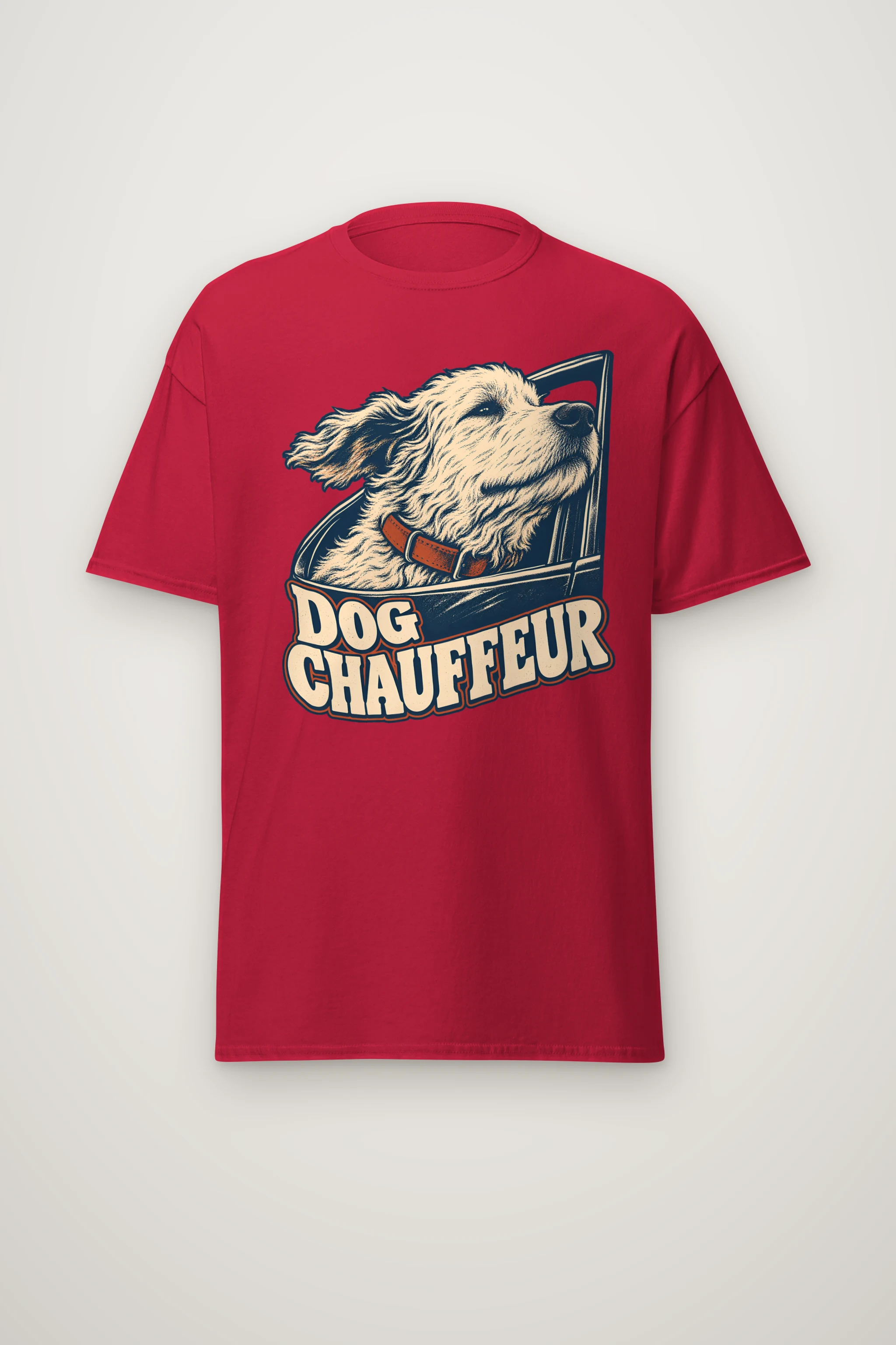 "Dog Chauffeur" Heavyweight Unisex Crewneck T-shirt