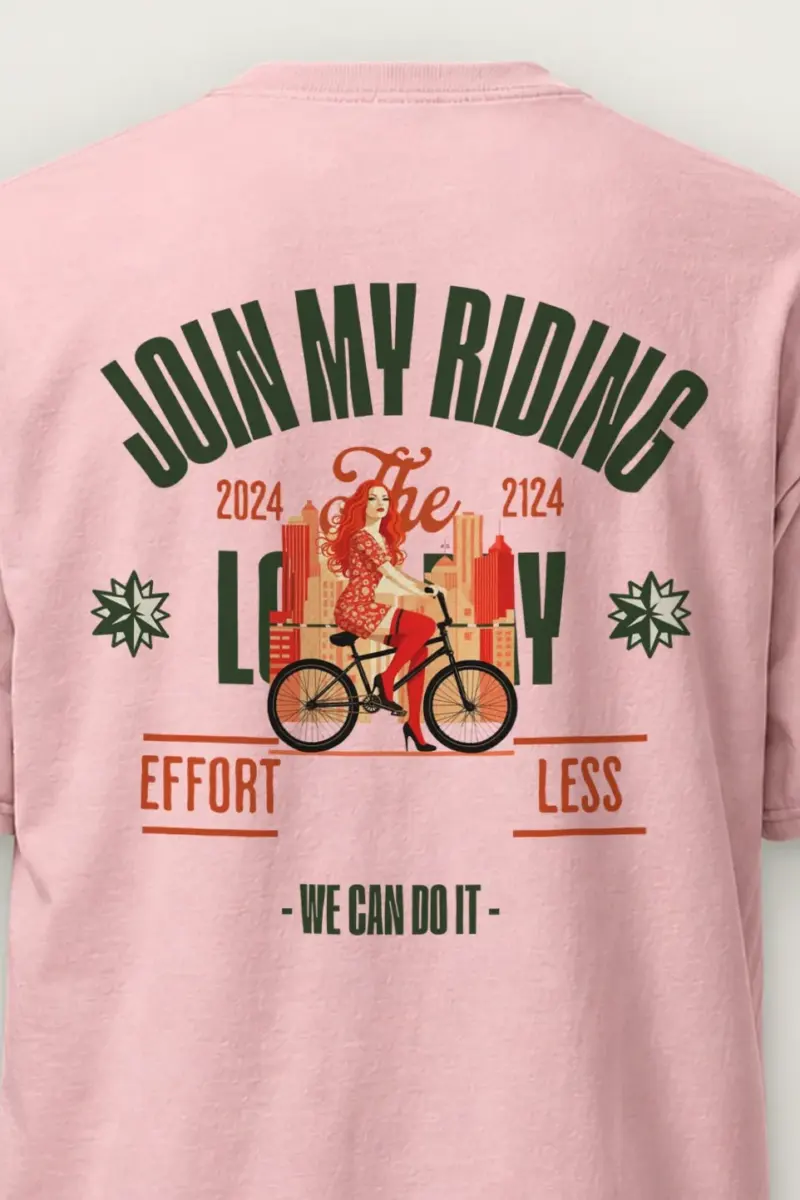 "Doing My Riding" Heavyweight Unisex Crewneck T-shirt