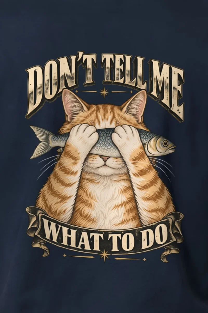 "Don’t Tell Me What To Do" Heavyweight Unisex Crewneck T-shirt