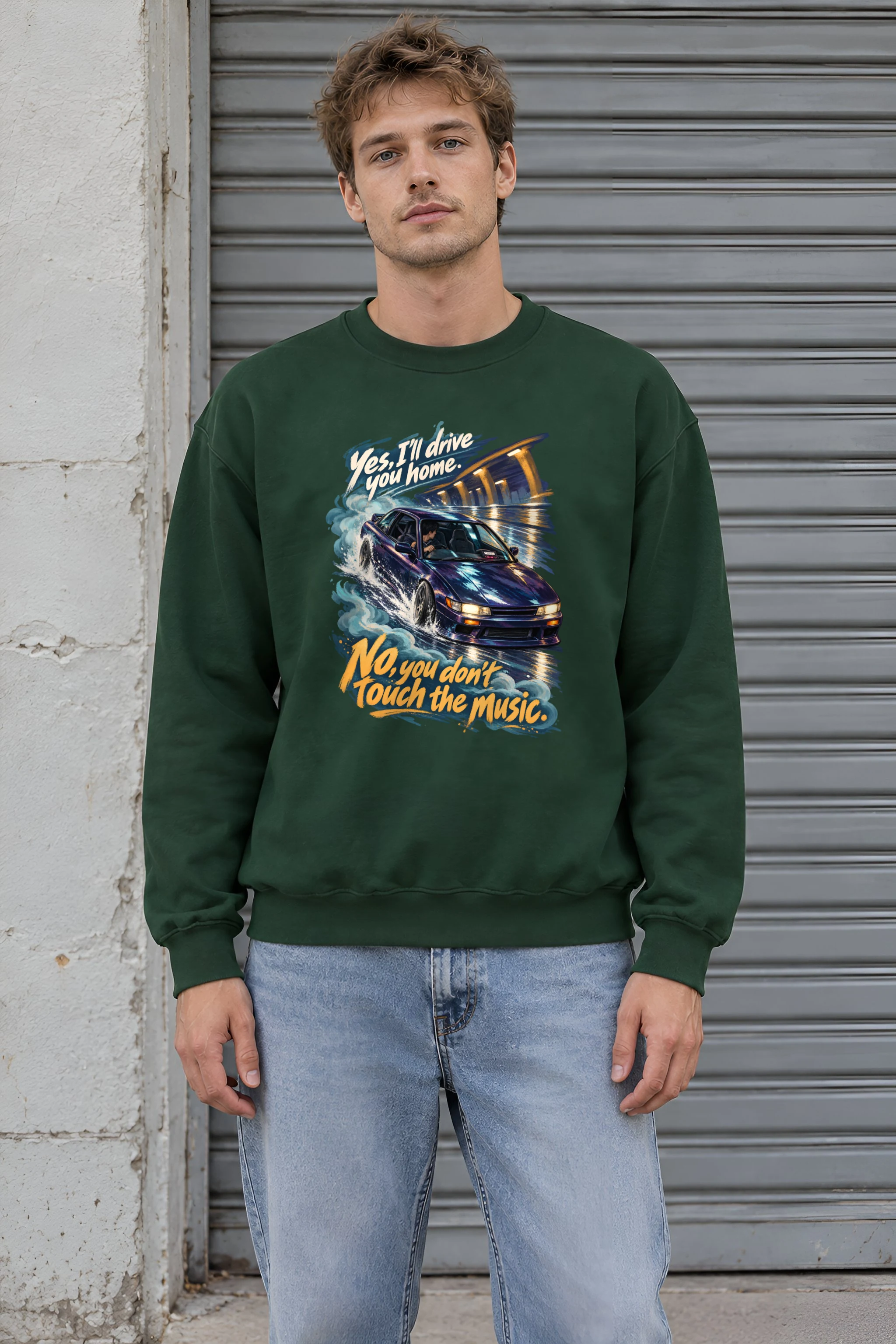 "Don't Touch the Music" Unisex Crewneck Sweatshirt