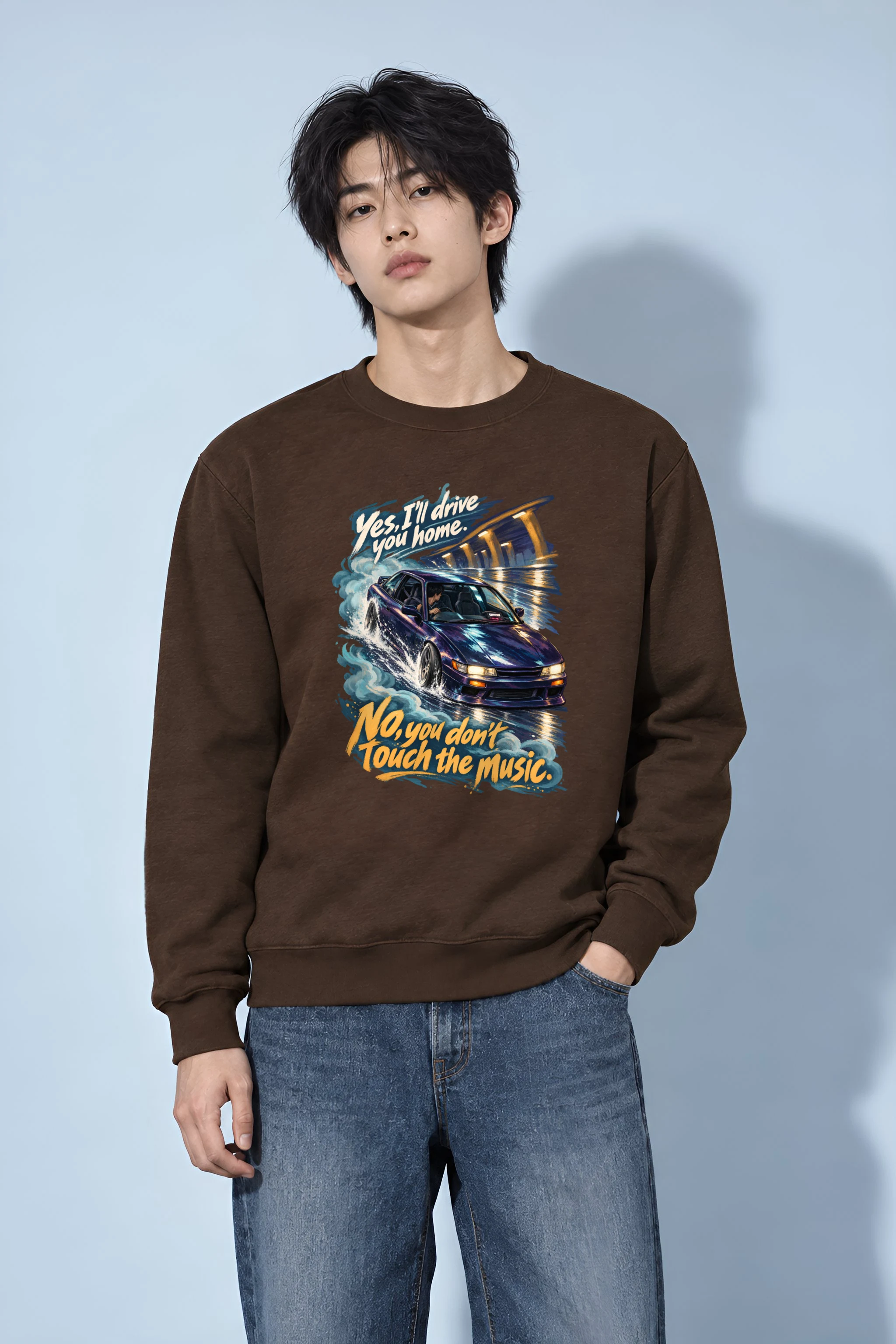 "Don't Touch the Music" Unisex Crewneck Sweatshirt