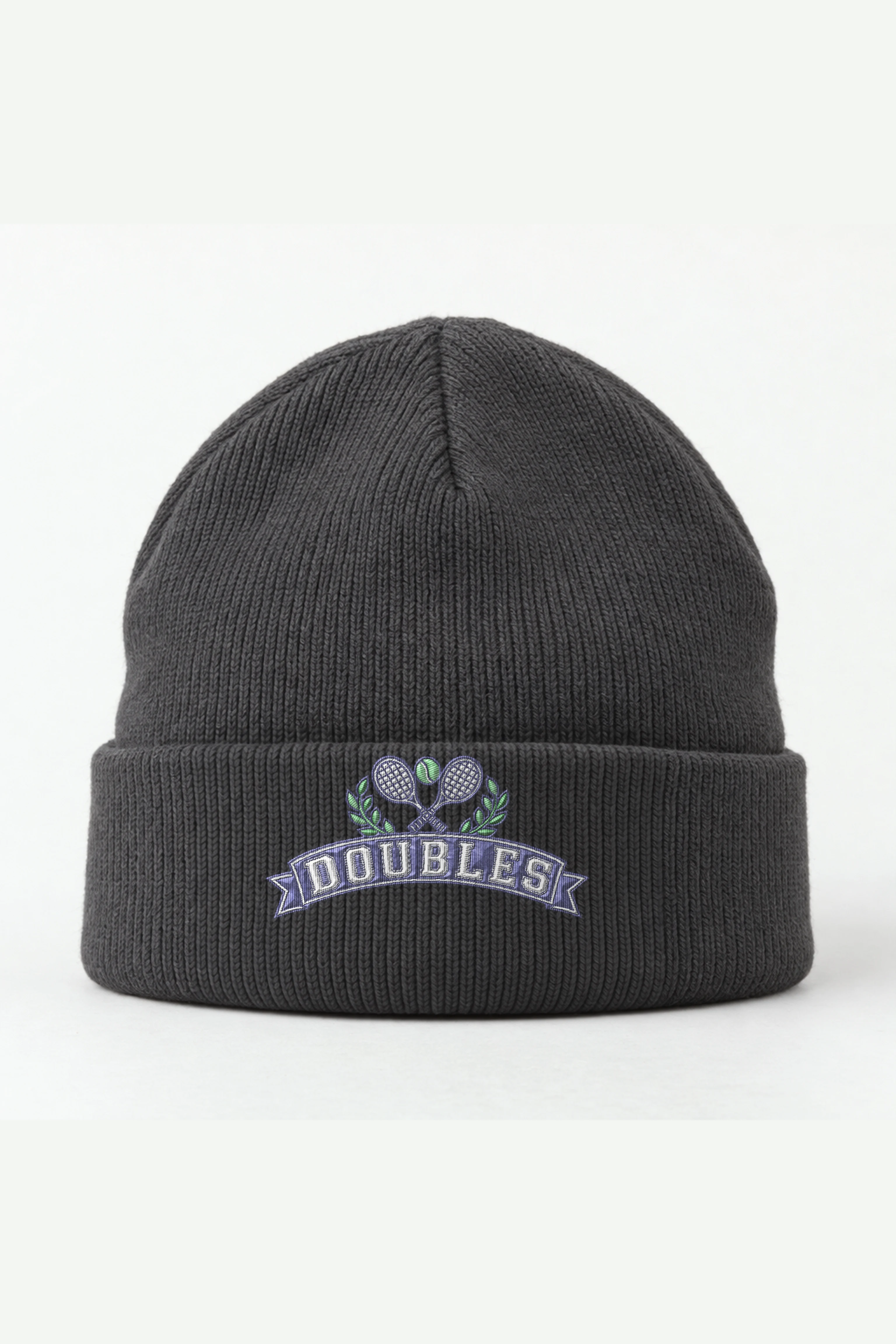 "Doubles" Cuffed Beanie · Embroidered