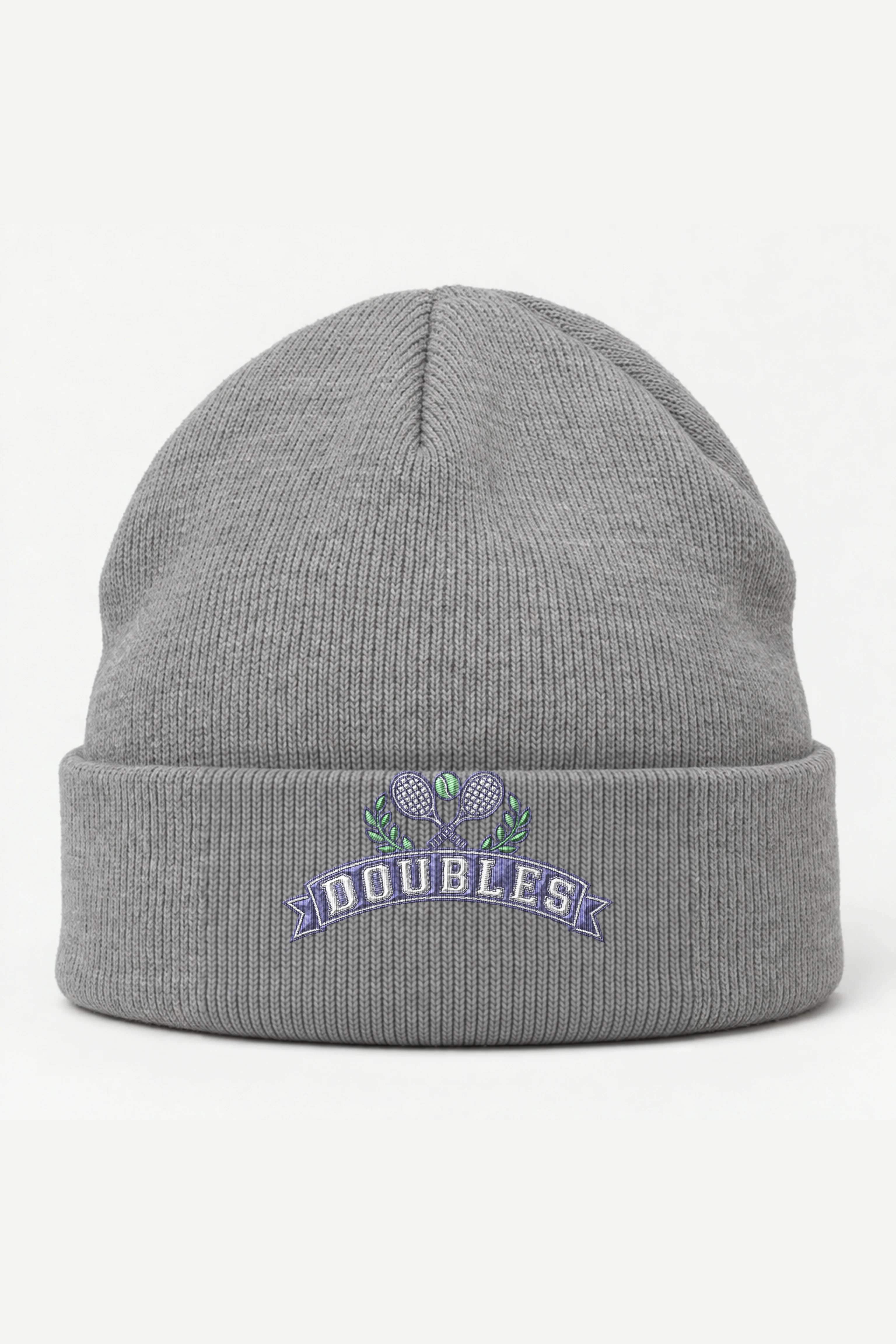 "Doubles" Cuffed Beanie · Embroidered