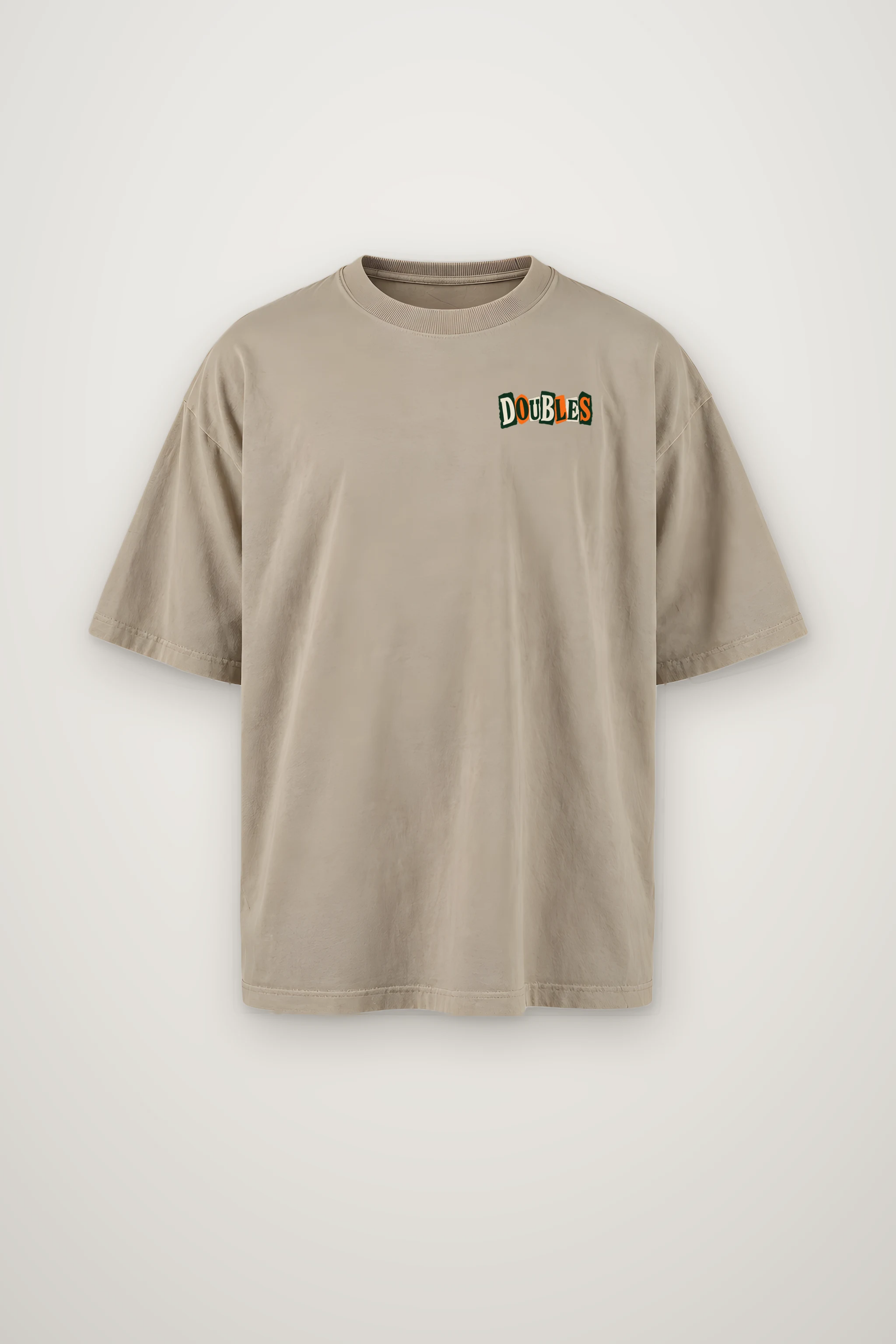 "Doubles Same Partner Fresh Excuses" Men's Oversized Heavyweight Crewneck T-Shirt