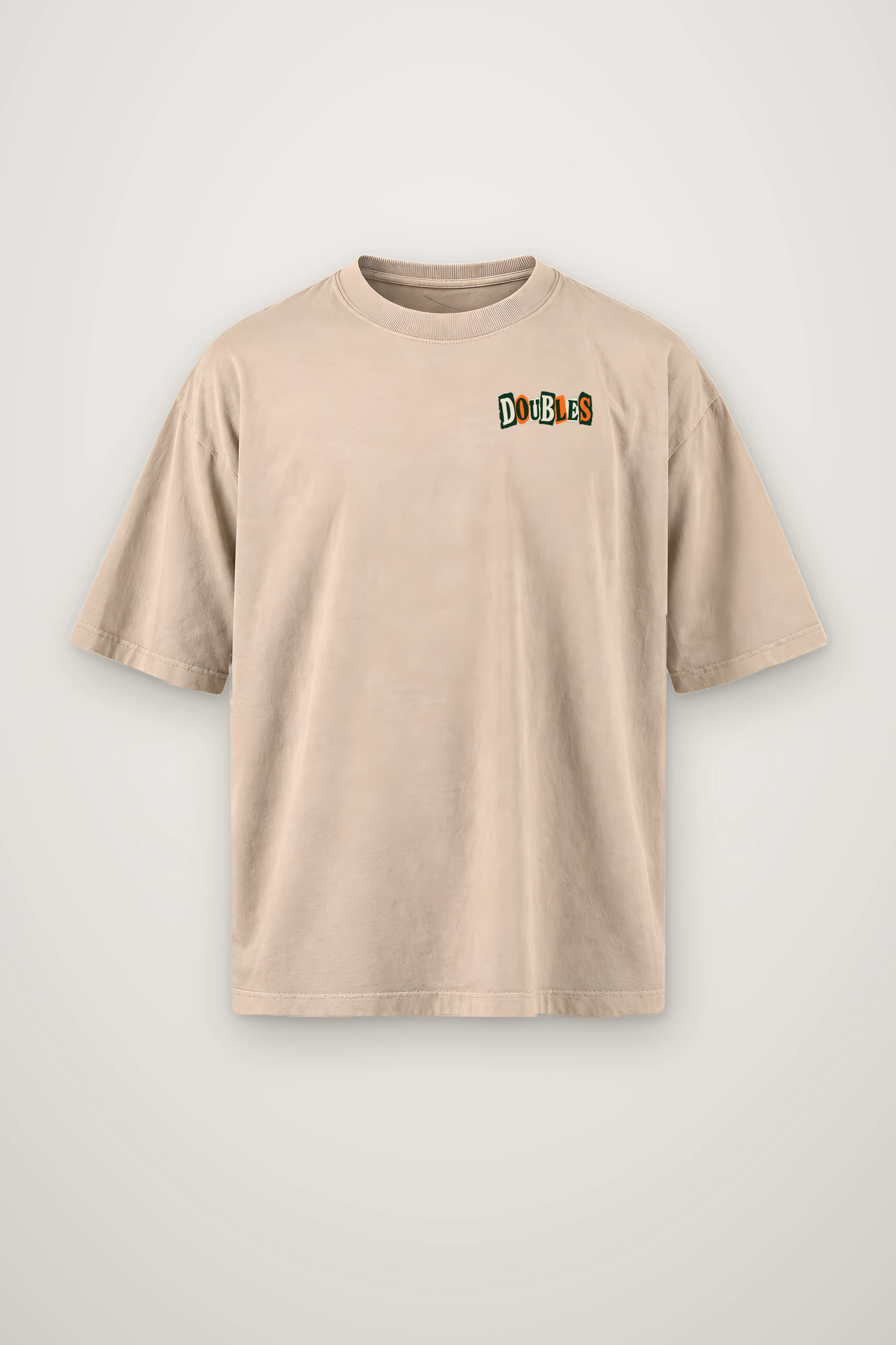 "Doubles Same Partner Fresh Excuses" Men's Oversized Heavyweight Crewneck T-Shirt