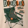 "Doubles Same Partner Fresh Excuses" Men's Oversized Heavyweight Crewneck T-Shirt