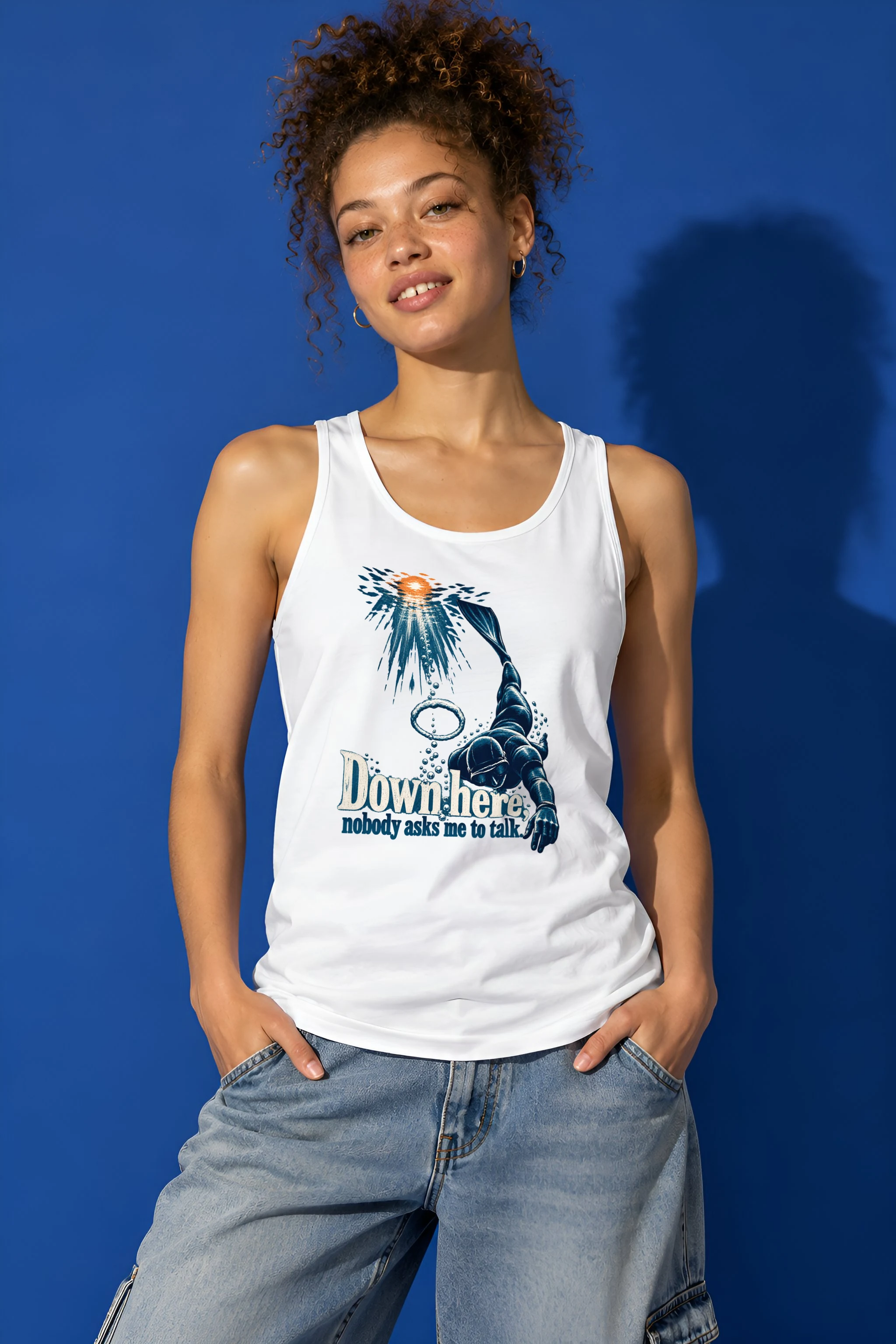 "Down Here" Unisex Jersey Tank