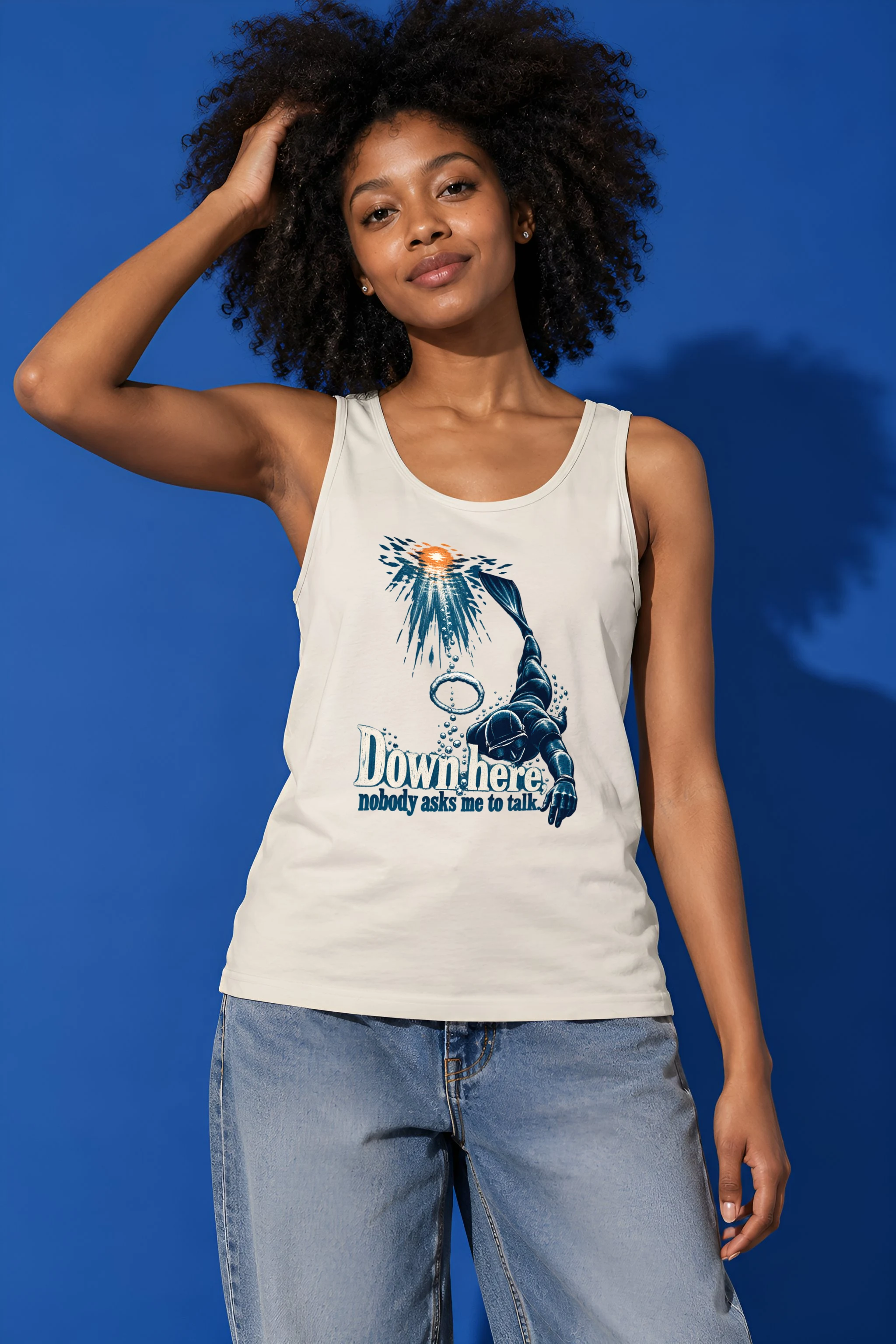 "Down Here" Unisex Jersey Tank