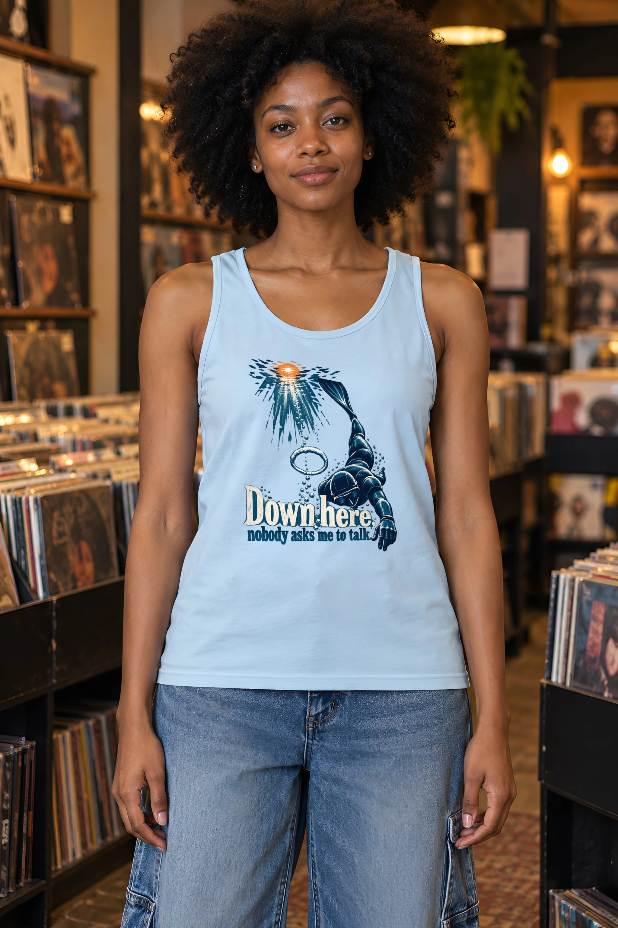 "Down Here" Unisex Jersey Tank