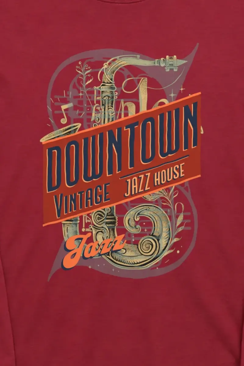 "Downtown Jazz House" Unisex Longsleeve T-shirt