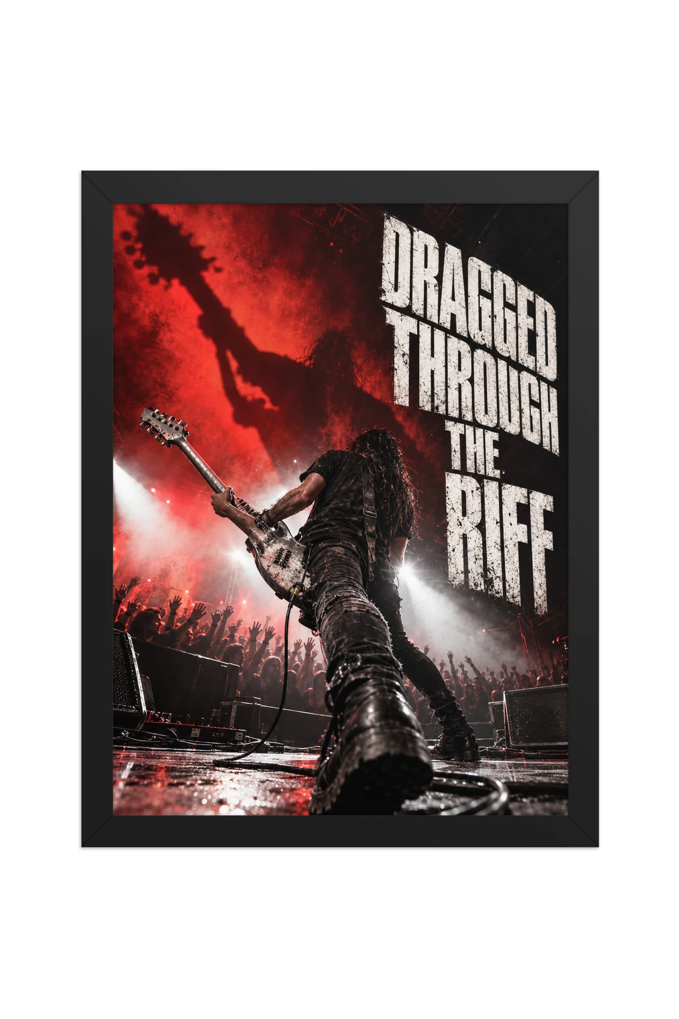 "Dragged Through the Riff" Premium Wooden Framed Poster