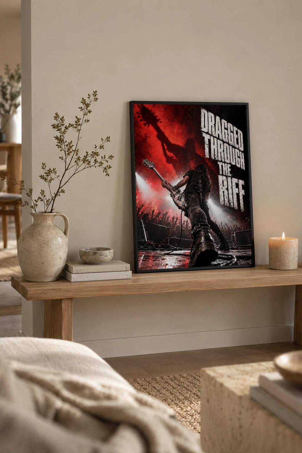 "Dragged Through the Riff" Premium Wooden Framed Poster
