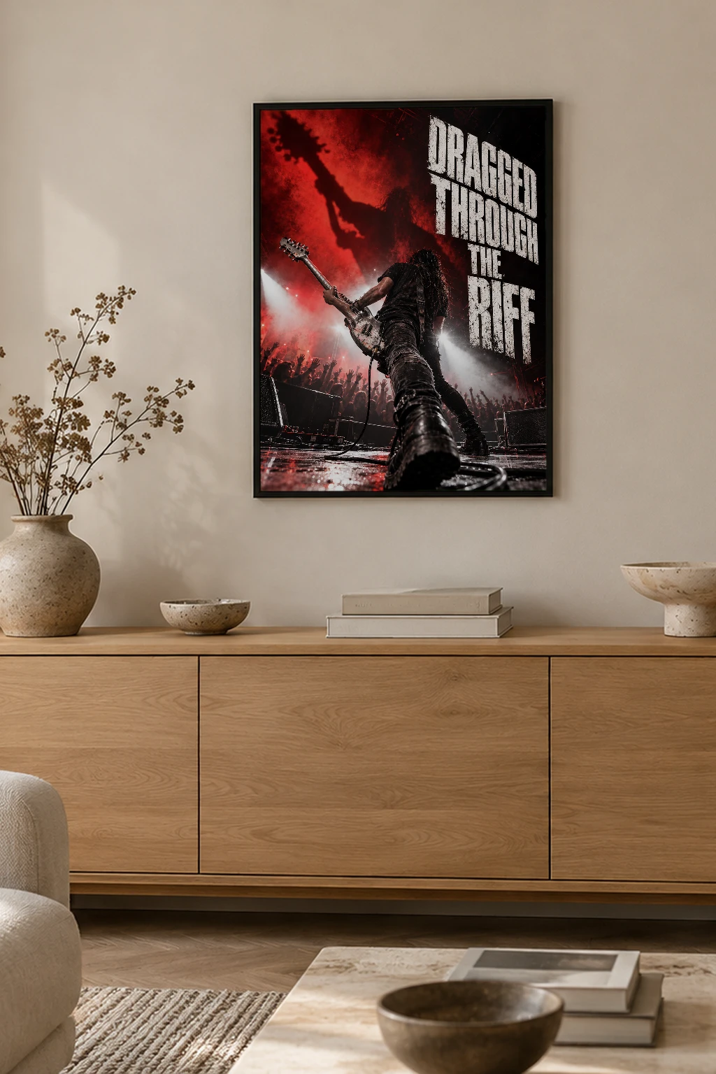 "Dragged Through the Riff" Premium Wooden Framed Poster