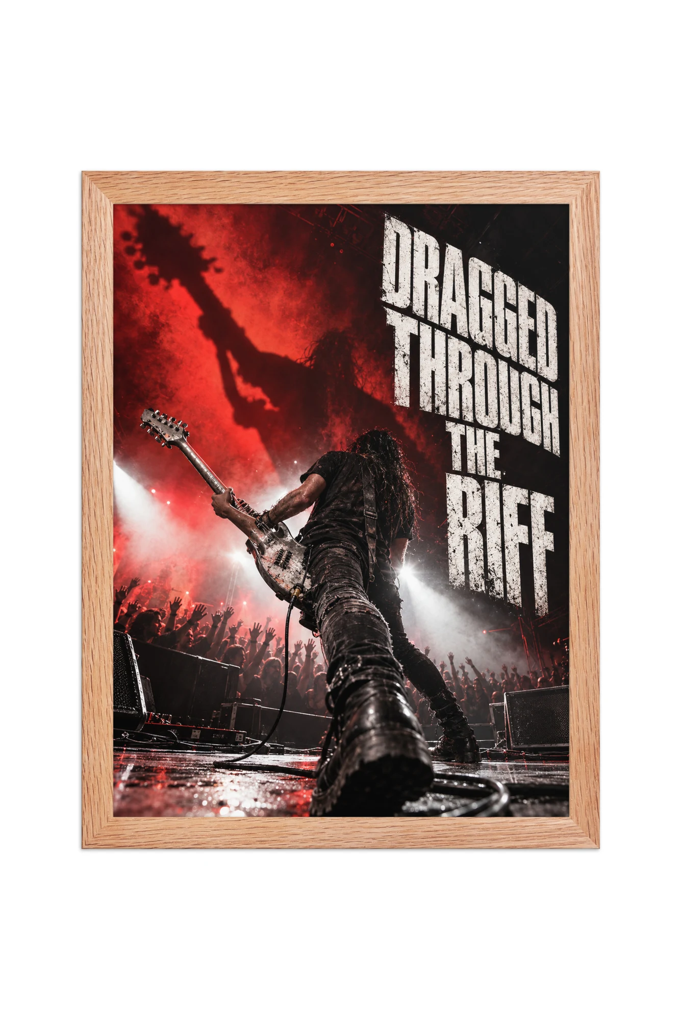 "Dragged Through the Riff" Premium Wooden Framed Poster