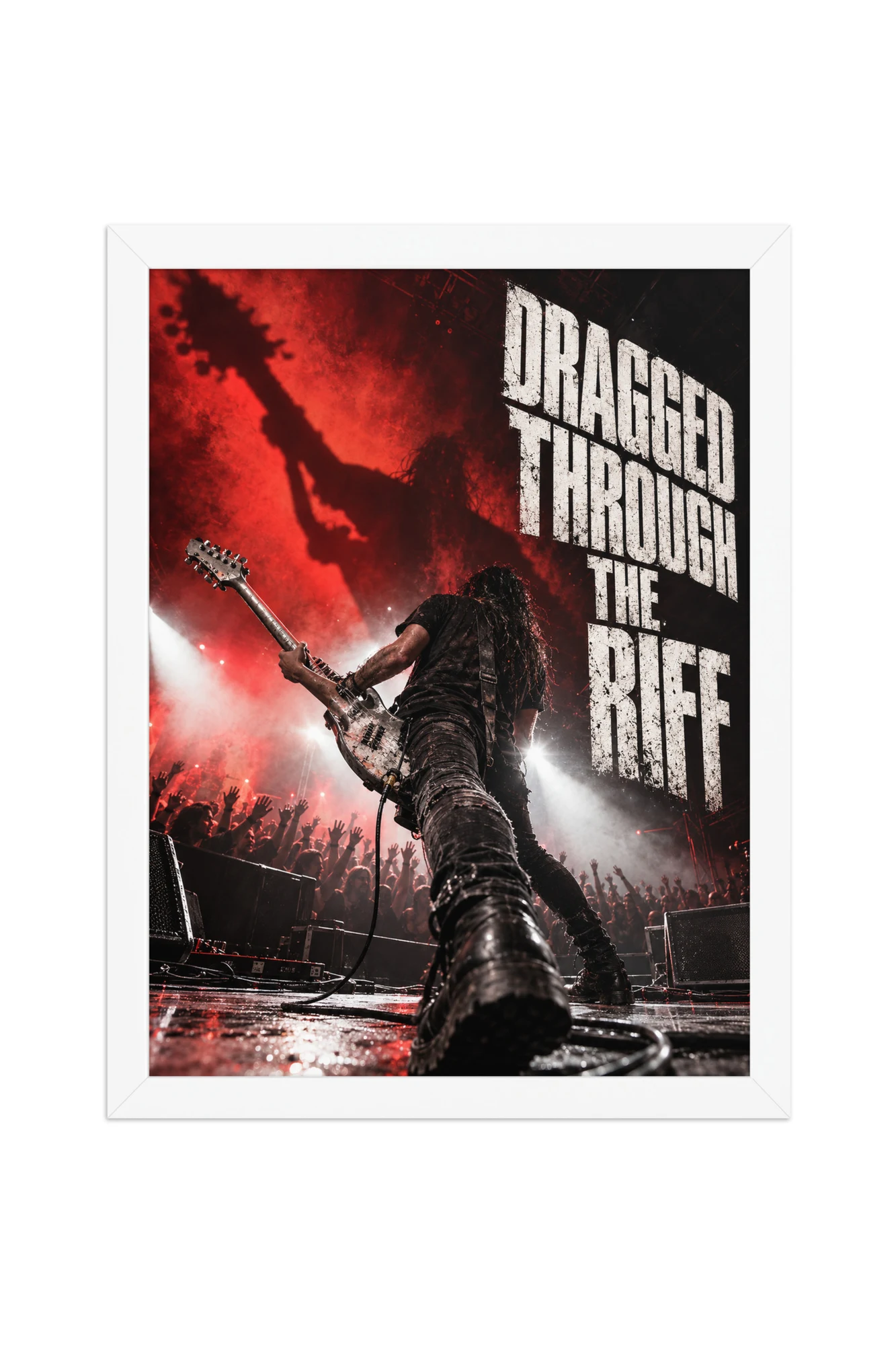 "Dragged Through the Riff" Premium Wooden Framed Poster