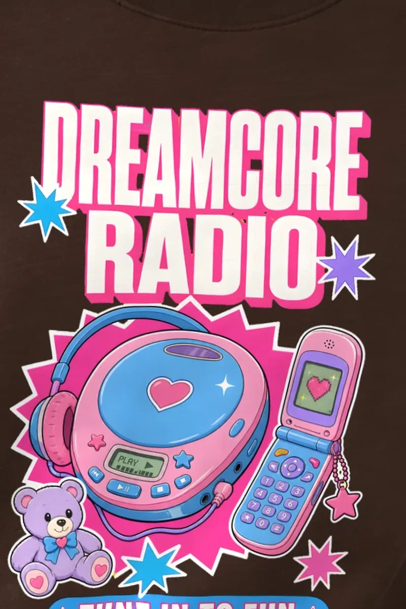 "Dreamcore Radio" 1 Crewneck Sweatshirt - the graphic up close