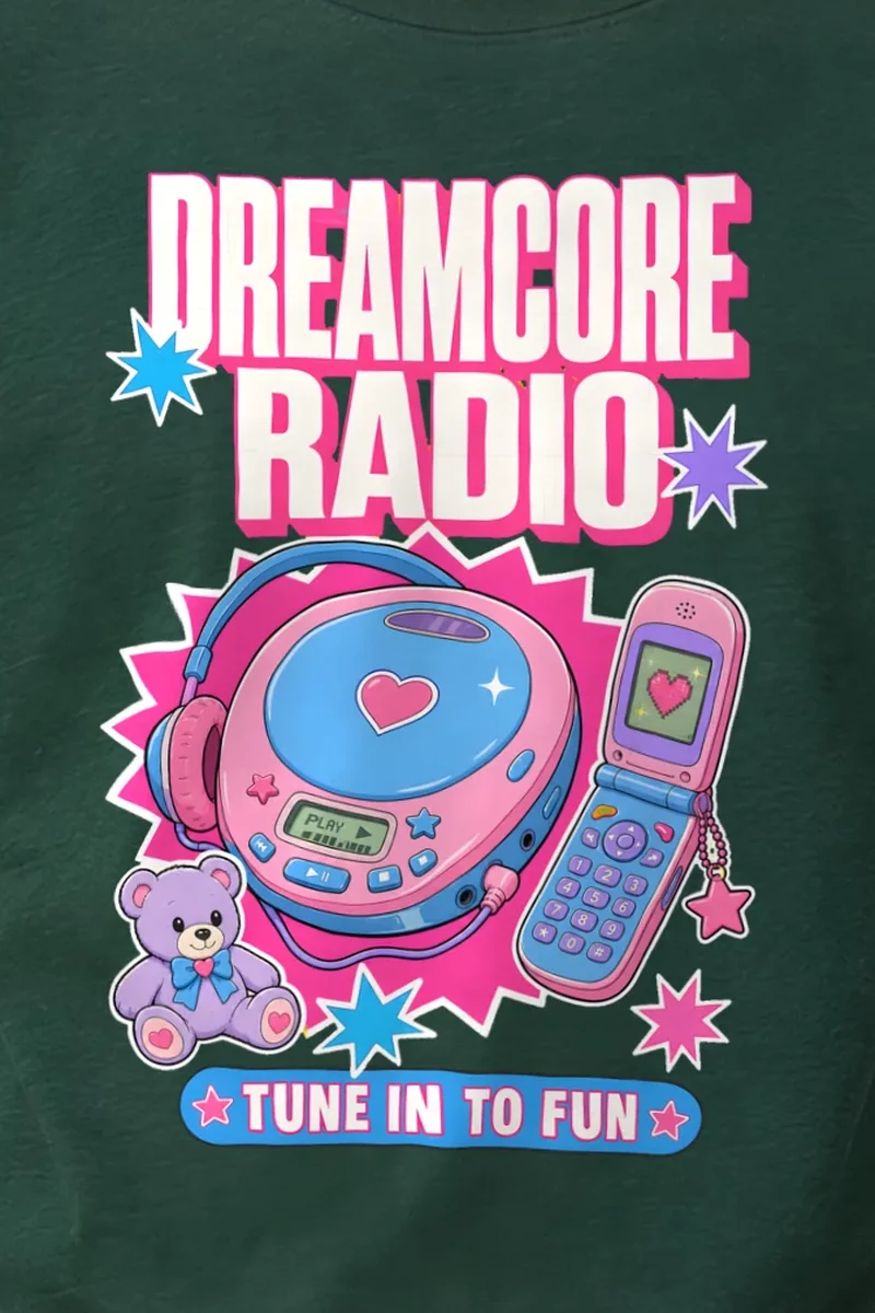 "Dreamcore Radio" Heavyweight Unisex Crewneck T-shirt